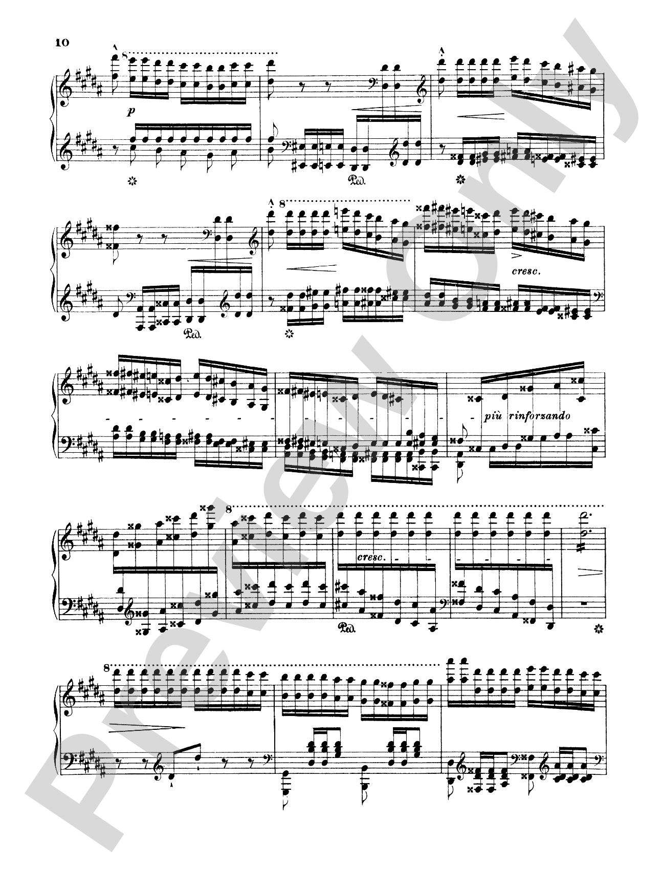 Liszt: La Campanella: Piano