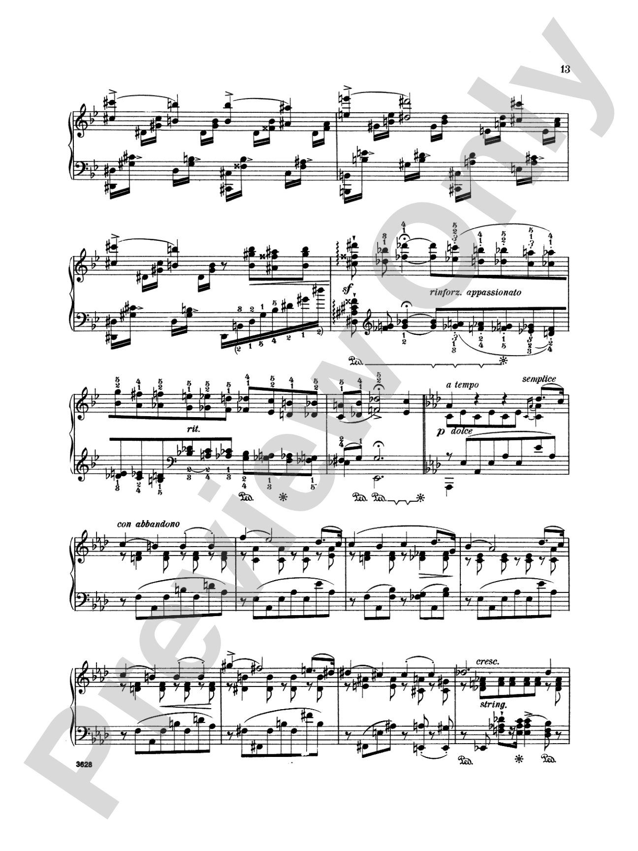 Liszt: Trois Etudes de Concert: Piano