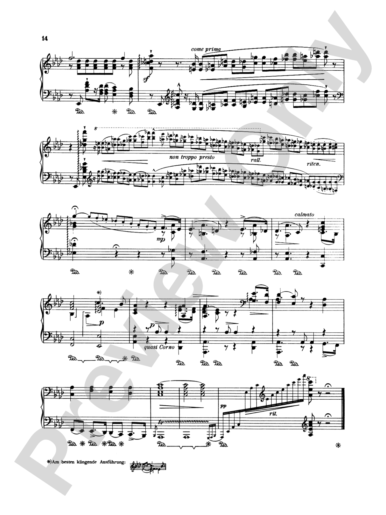 Liszt: Trois Etudes de Concert: Piano