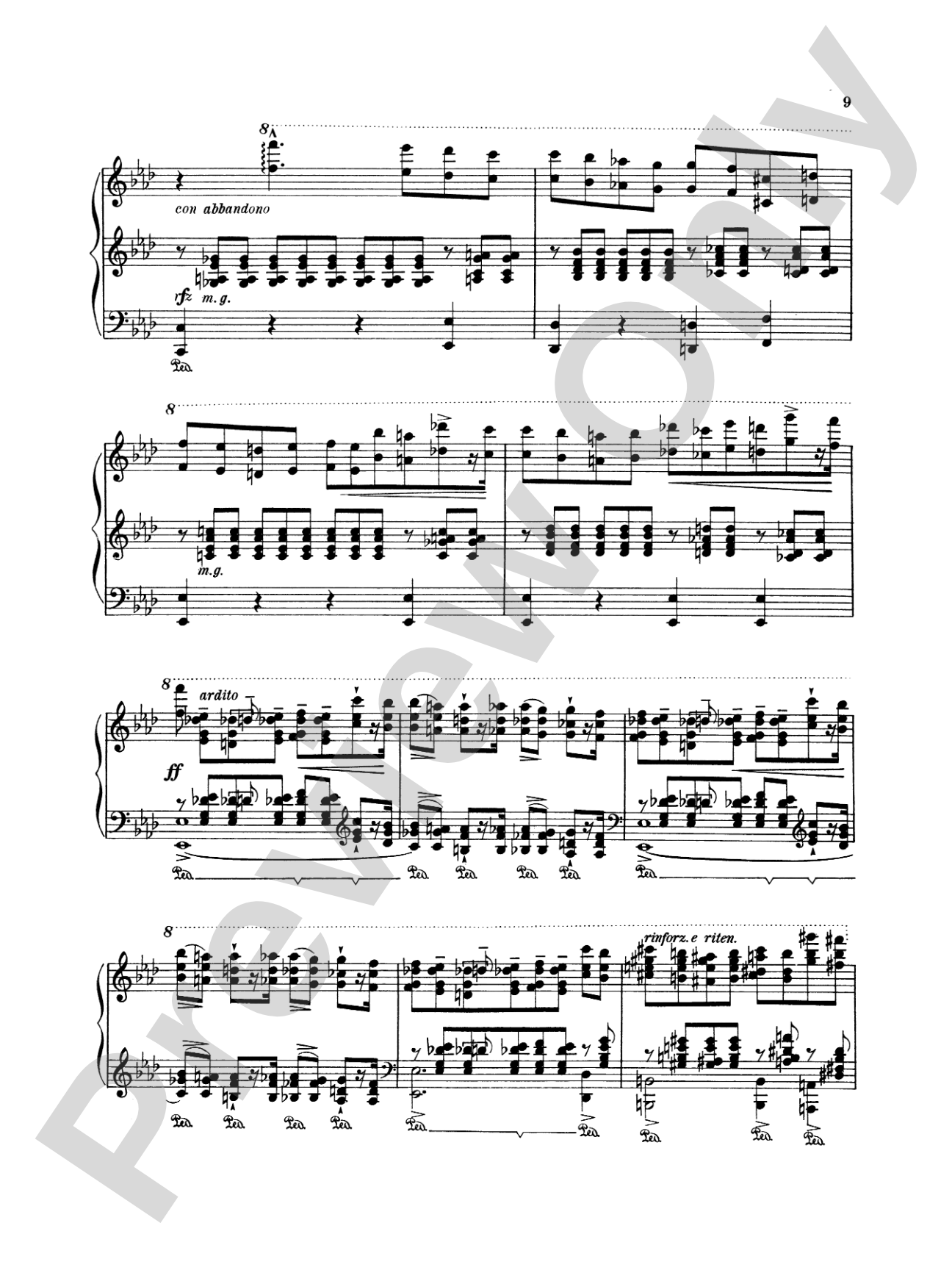 Liszt: Trois Etudes de Concert: Piano