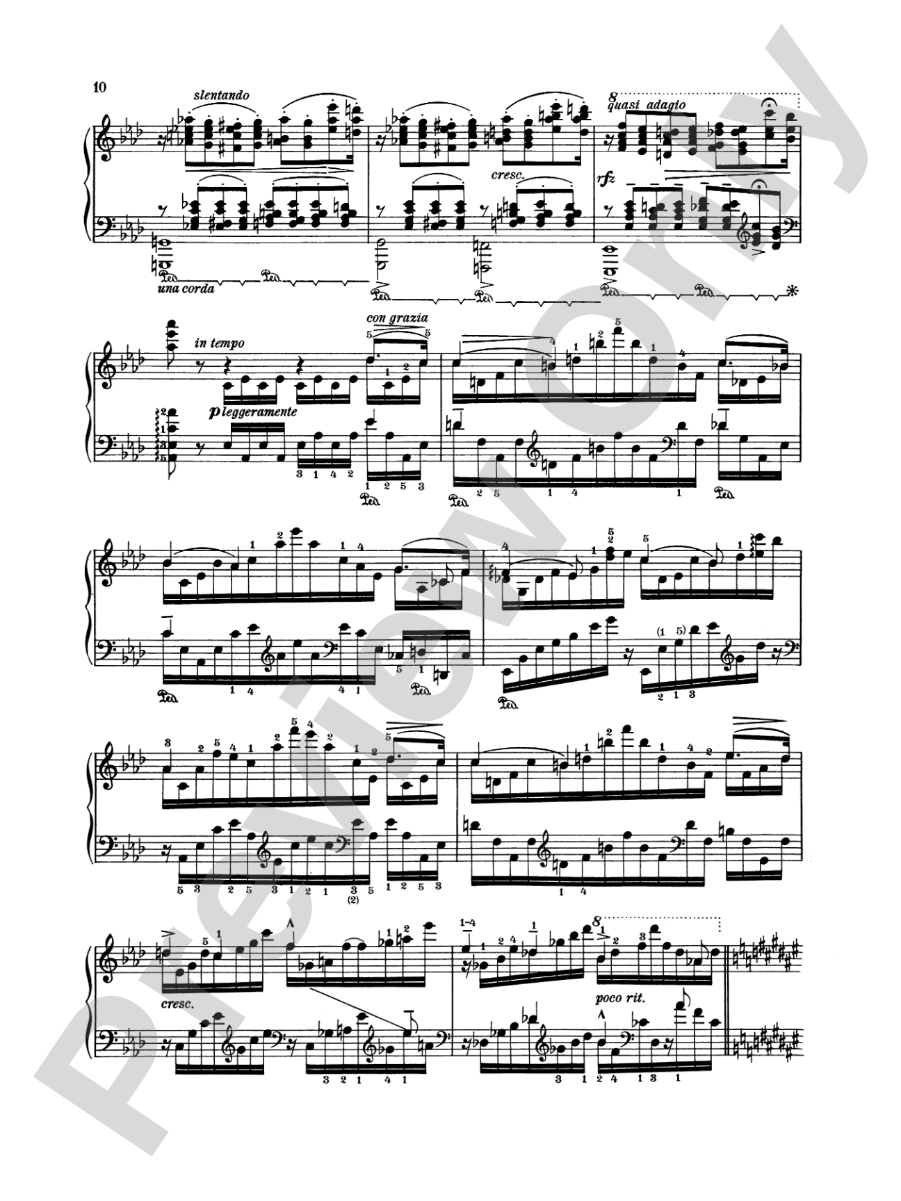 Liszt: Trois Etudes de Concert: Piano