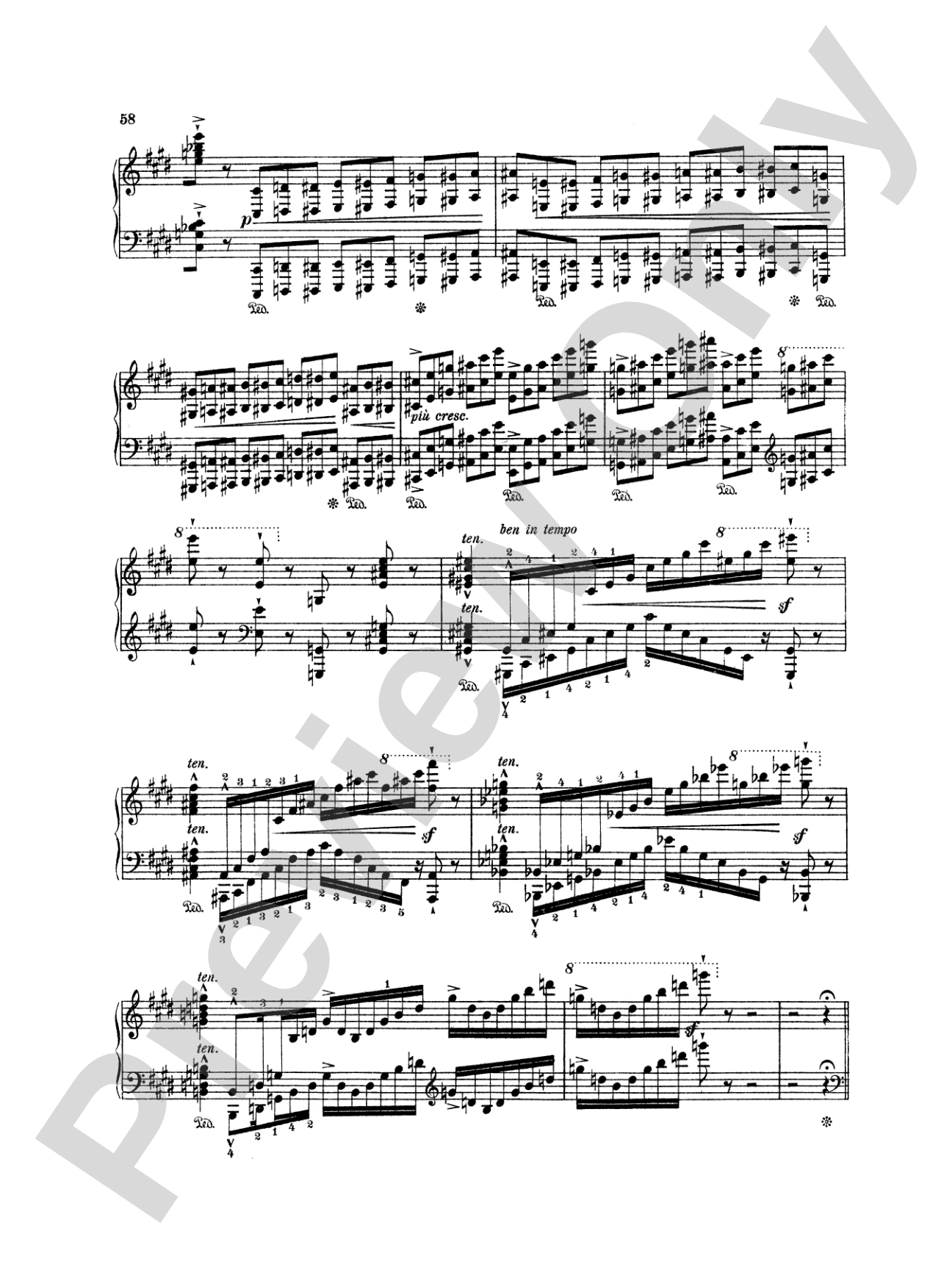 Liszt: Legend-- St. Francis Walking Over the Waves: Piano