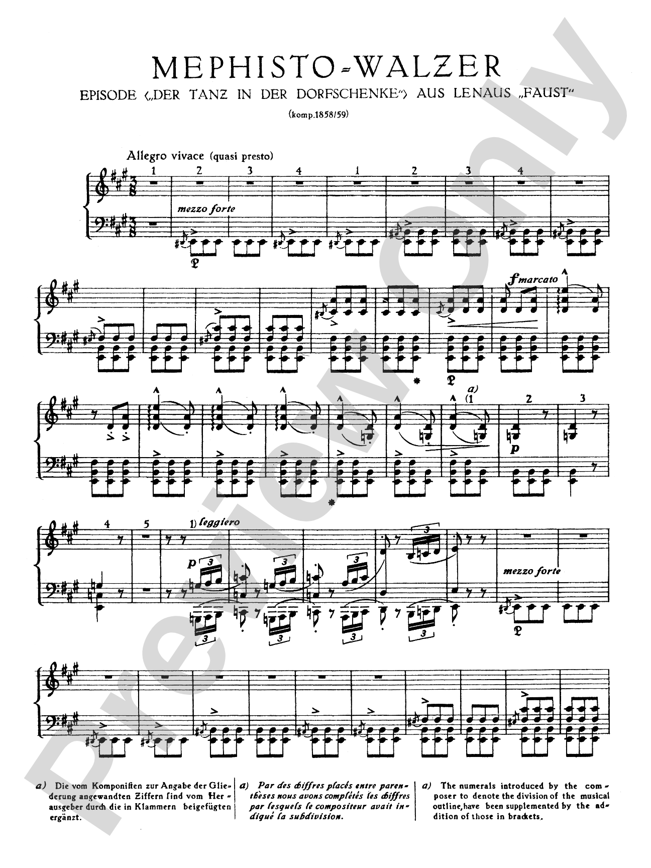 Liszt: Mephisto Valse: Piano