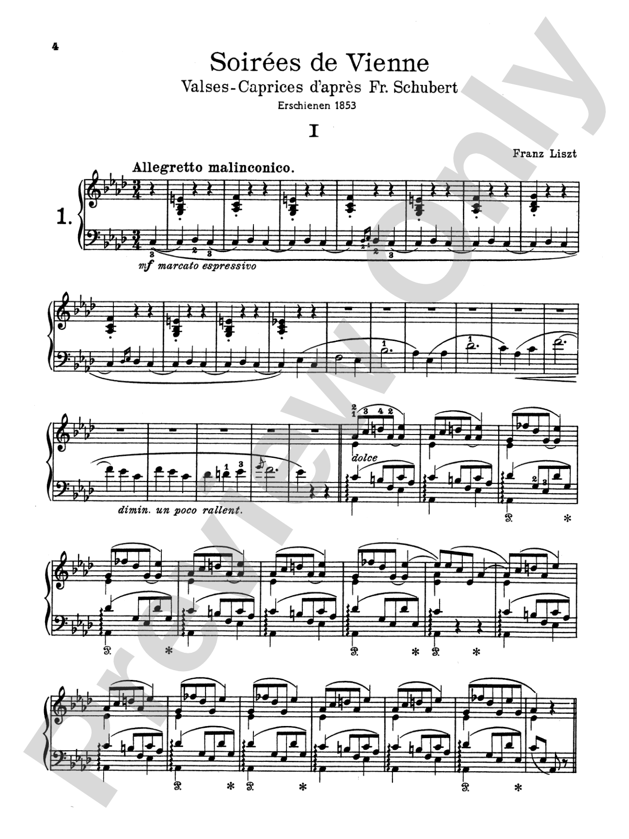 Liszt: Soirees de Vienne: Piano Book