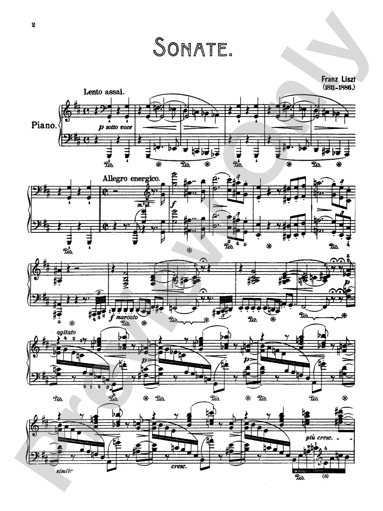 Liszt: Sonata in B Minor