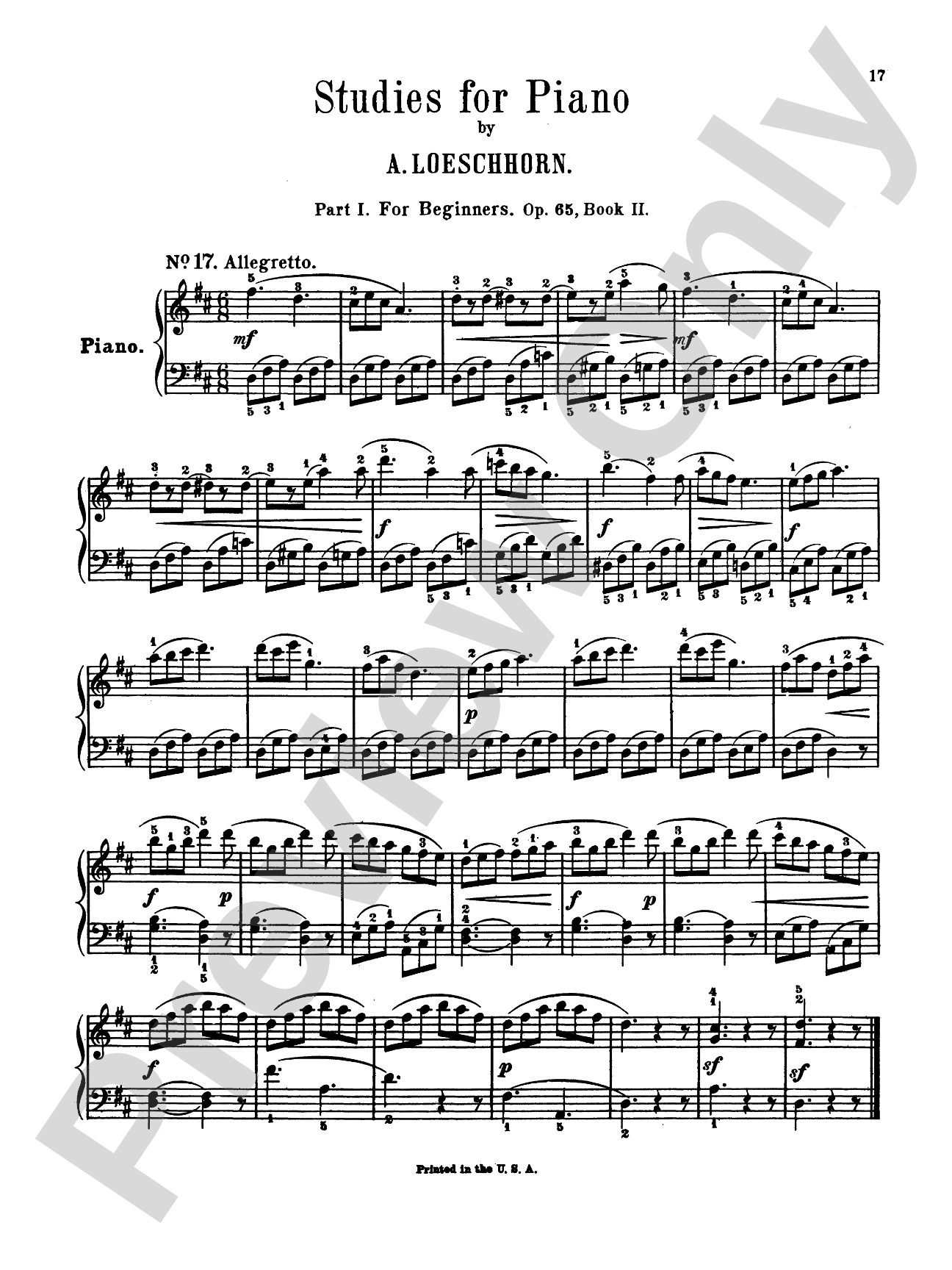Loeschorn: Studies, Op. 65