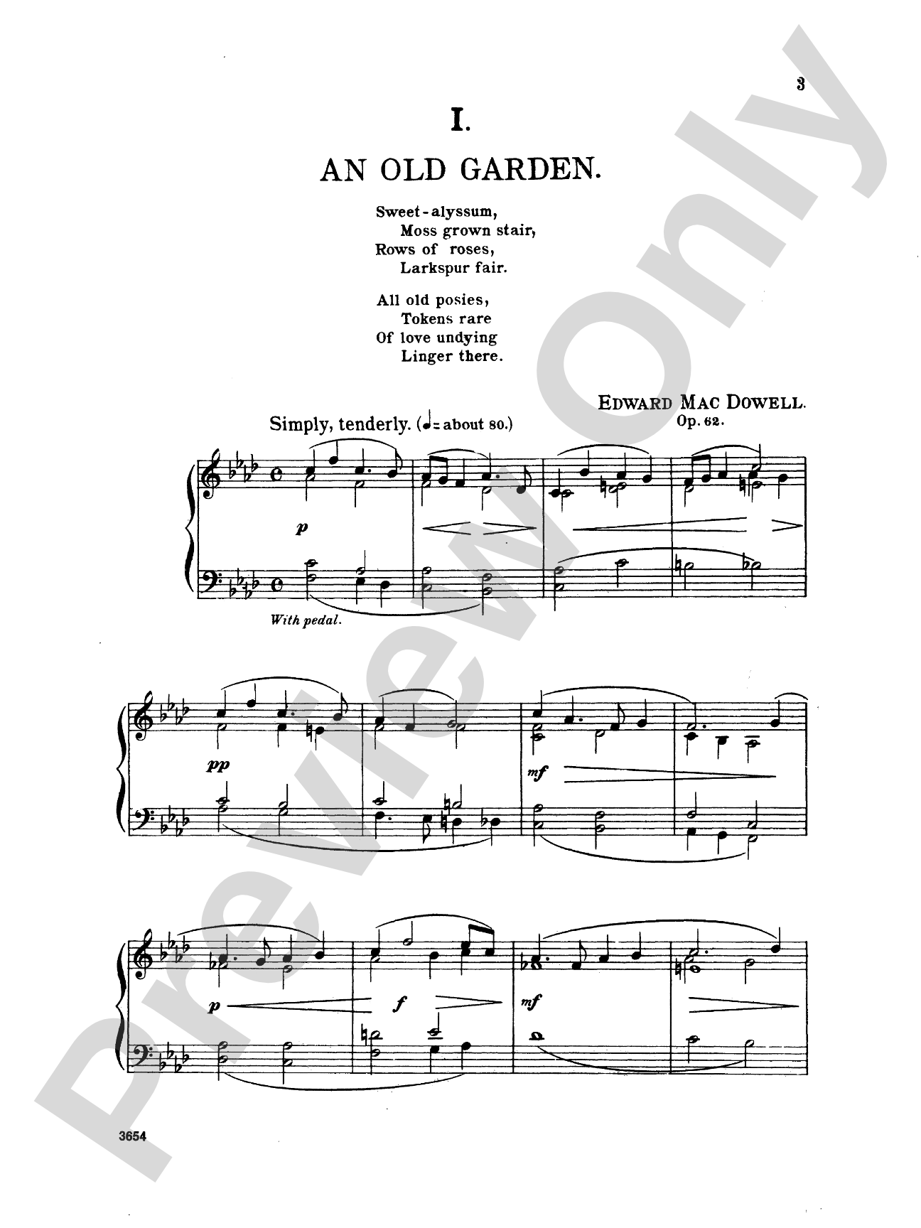 MacDowell: New England Idylls, Op. 62: Piano