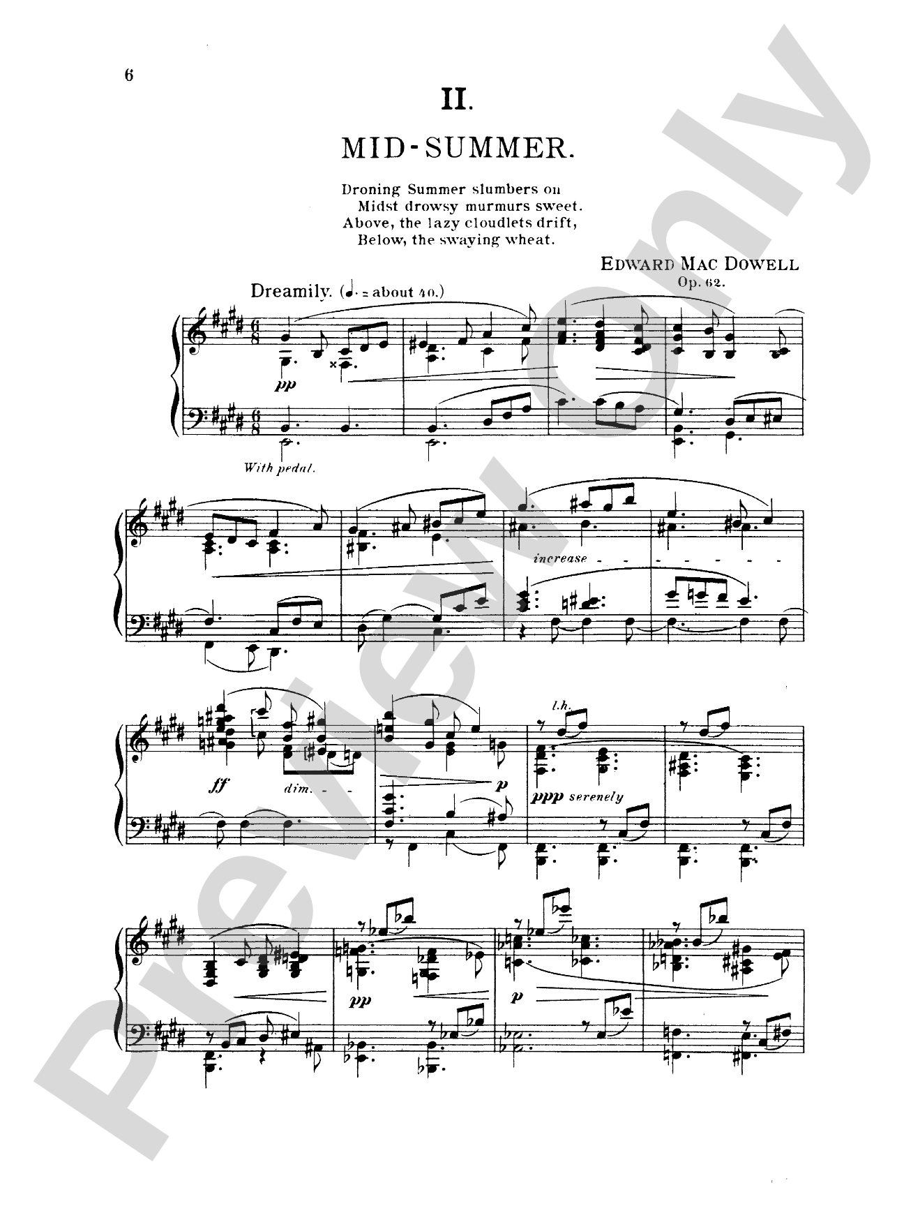 MacDowell: New England Idylls, Op. 62