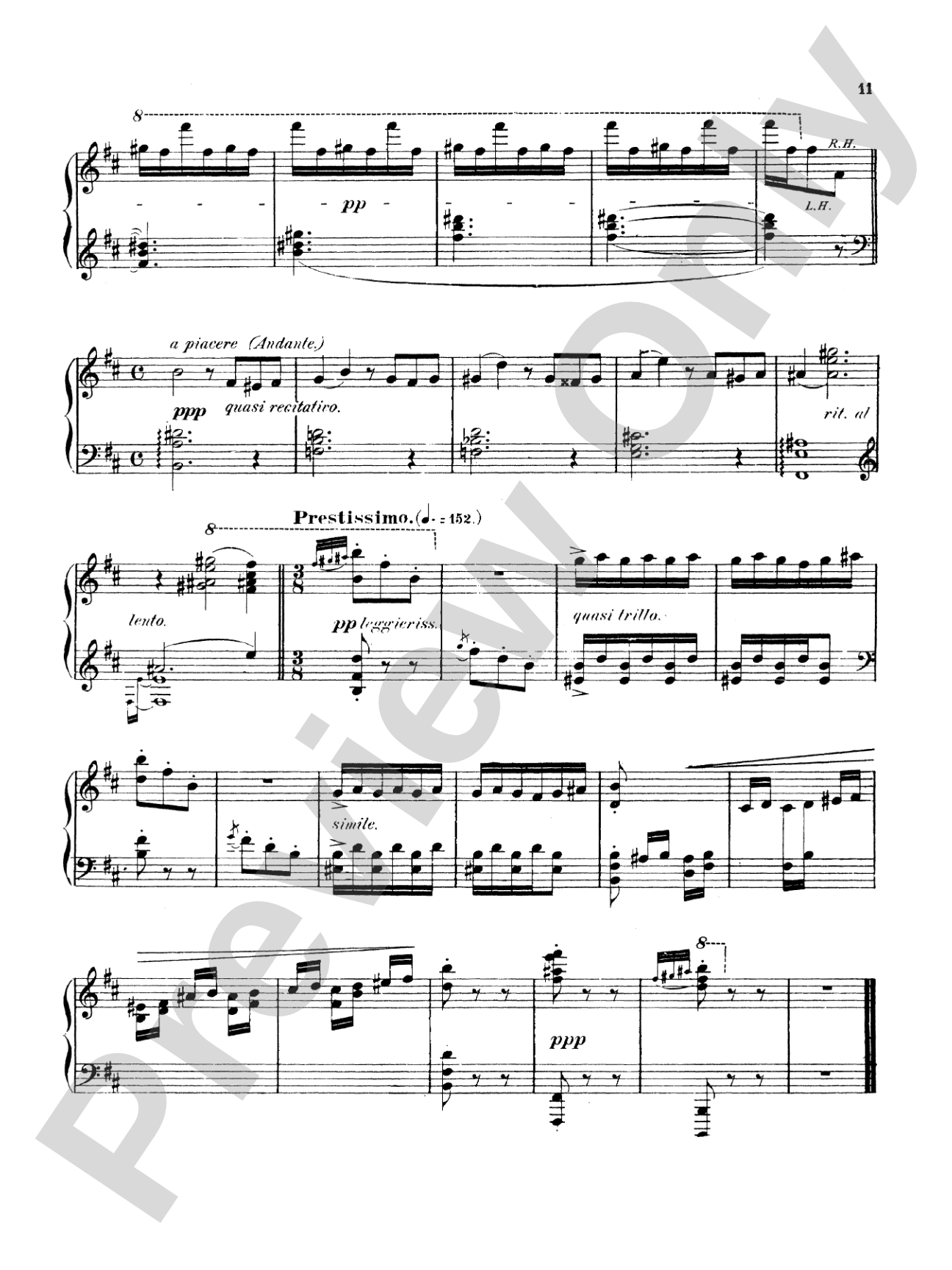 MacDowell: Witches Dance, Op. 17, No. 2: Piano