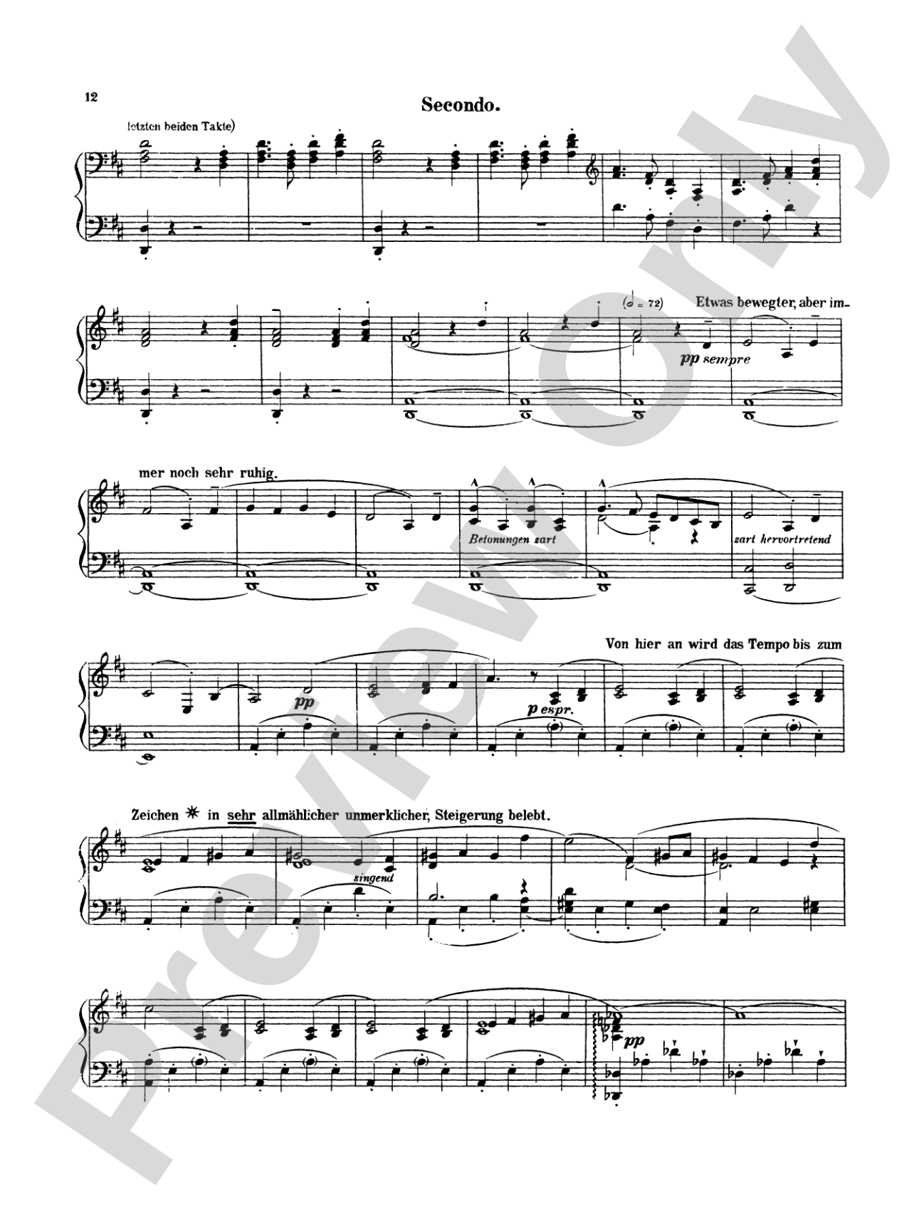 Mahler: Symphony No. 1, in D Major: Piano Duet (1 Piano, 4 Hands) Book