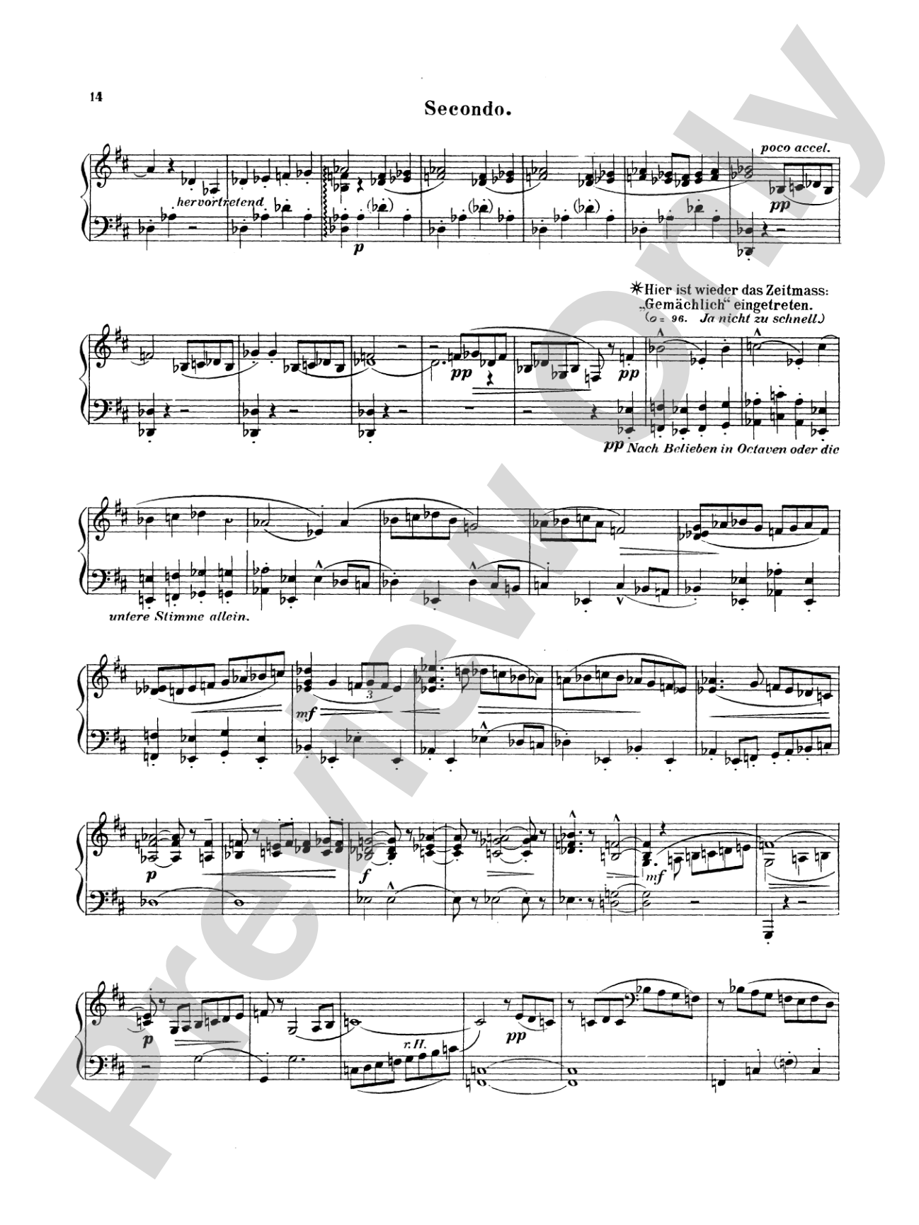 Mahler: Symphony No. 1, in D Major: Piano Duet (1 Piano, 4 Hands) Book