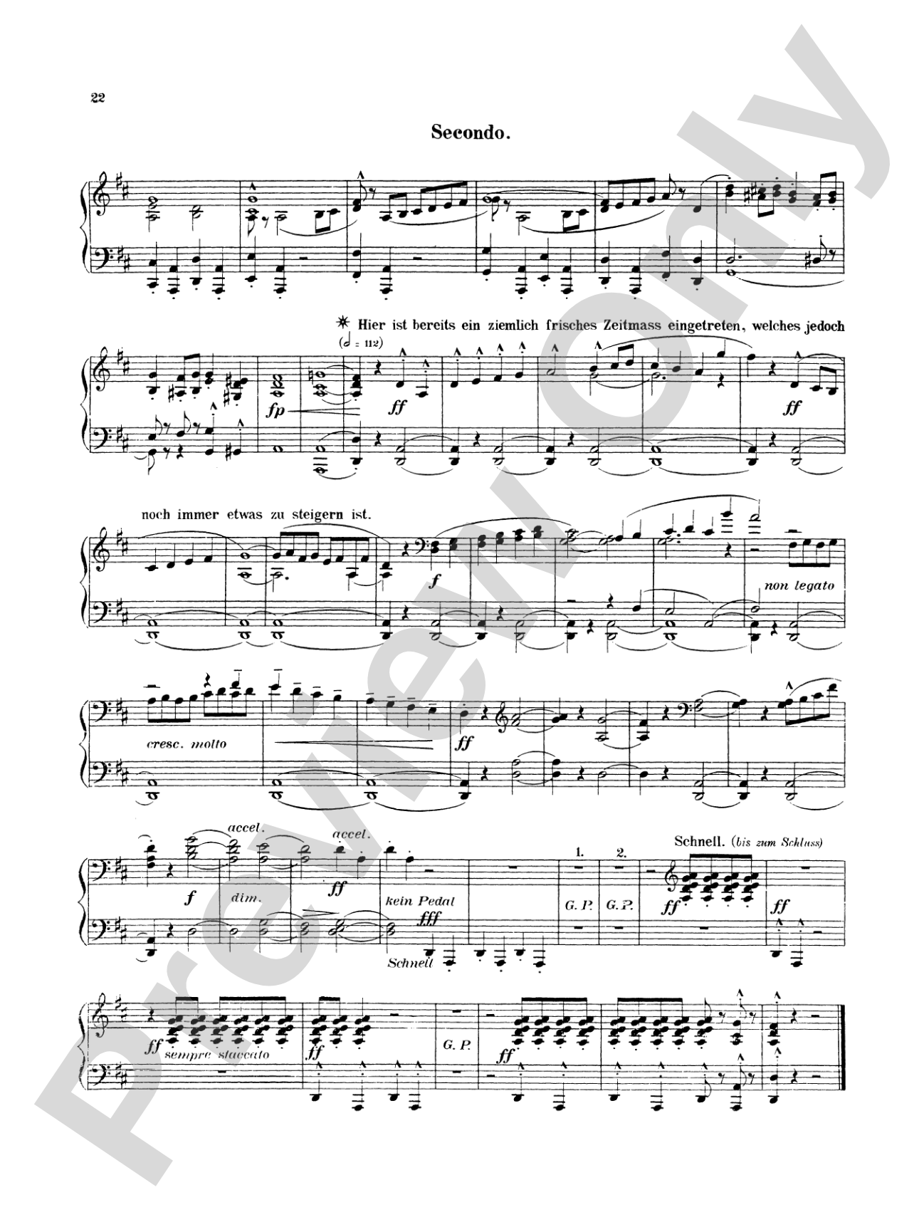Mahler: Symphony No. 1, in D Major: Piano Duet (1 Piano, 4 Hands) Book