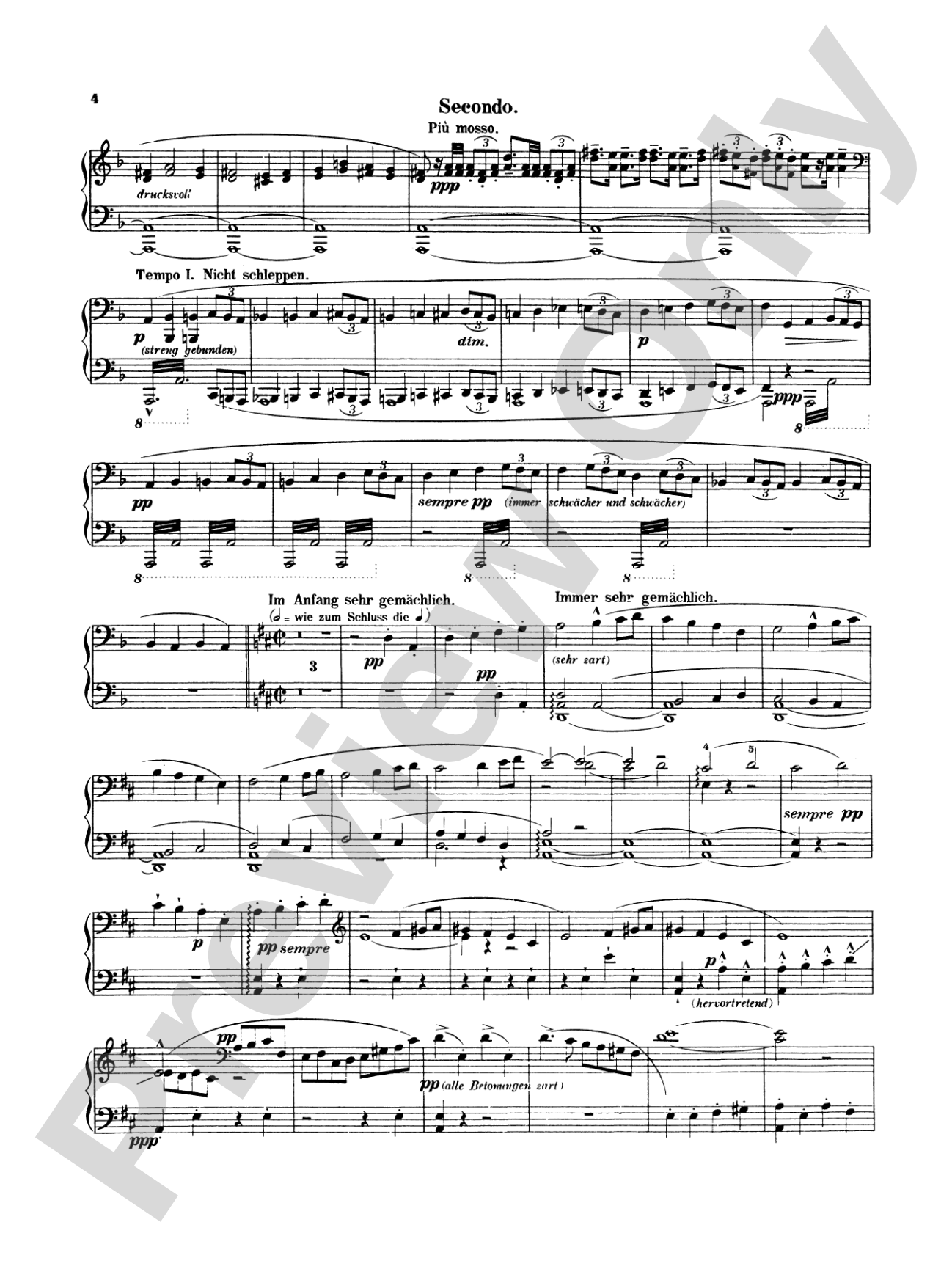 Mahler: Symphony No. 1, in D Major: Piano Duet (1 Piano, 4 Hands) Book