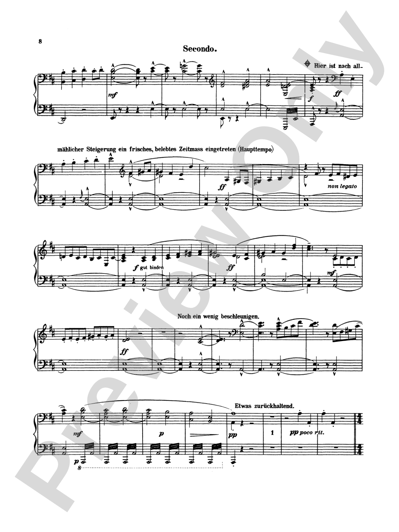 Mahler: Symphony No. 1, in D Major: Piano Duet (1 Piano, 4 Hands) Book