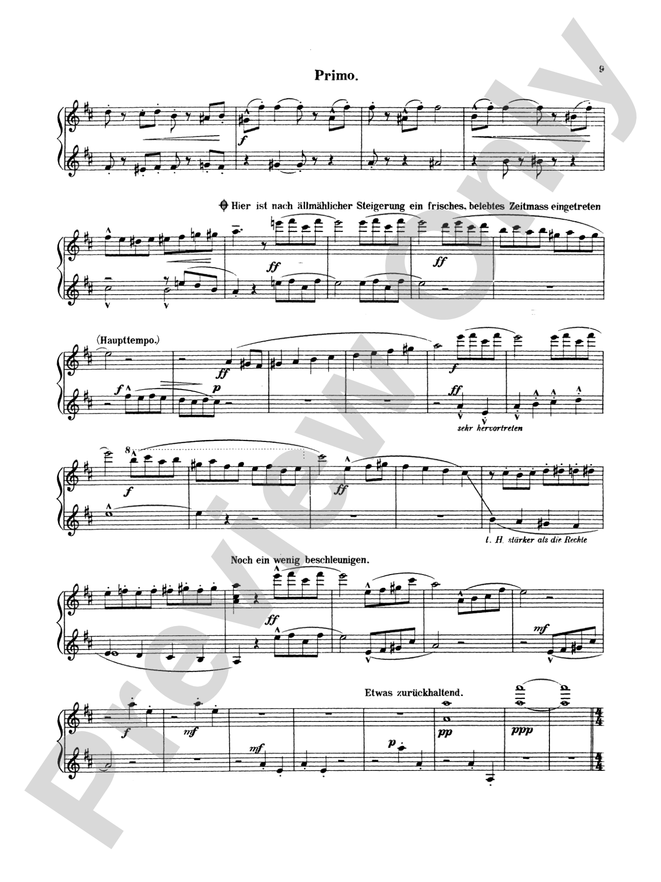 Mahler: Symphony No. 1, in D Major: Piano Duet (1 Piano, 4 Hands) Book