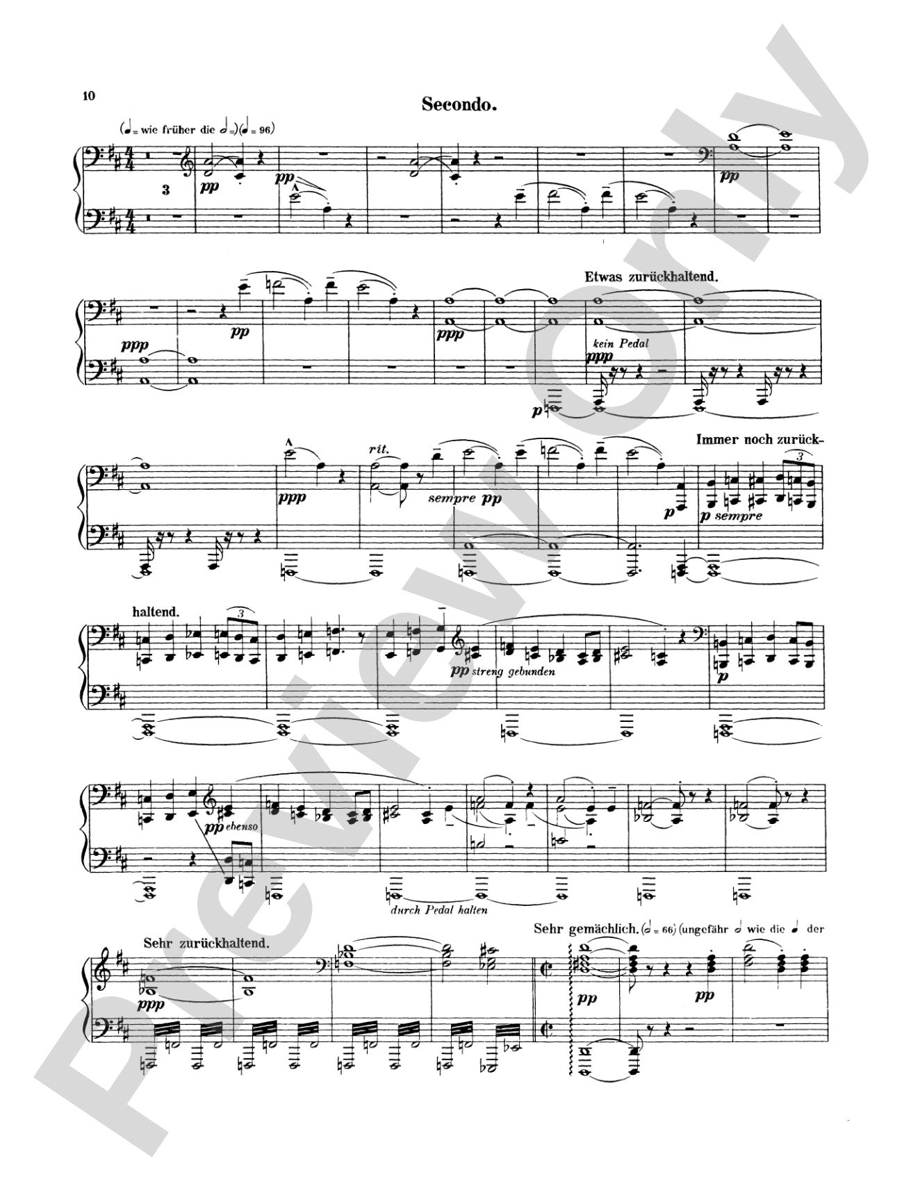 Mahler: Symphony No. 1, in D Major: Piano Duet (1 Piano, 4 Hands) Book