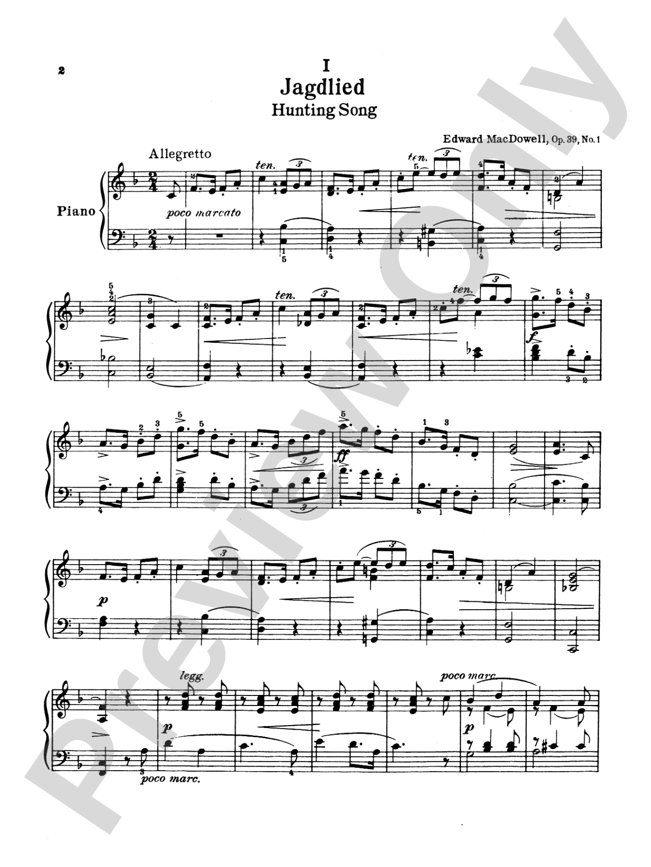 MacDowell: Twelve Etudes, Op. 39: Piano Book