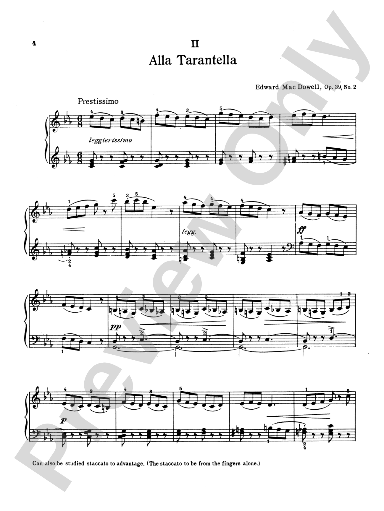 MacDowell: Twelve Etudes, Op. 39