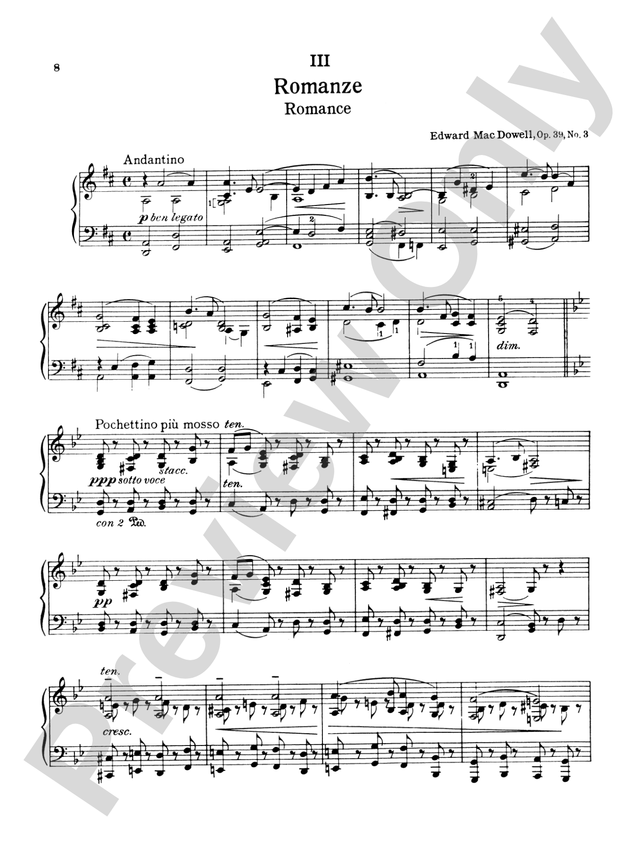 MacDowell: Twelve Etudes, Op. 39