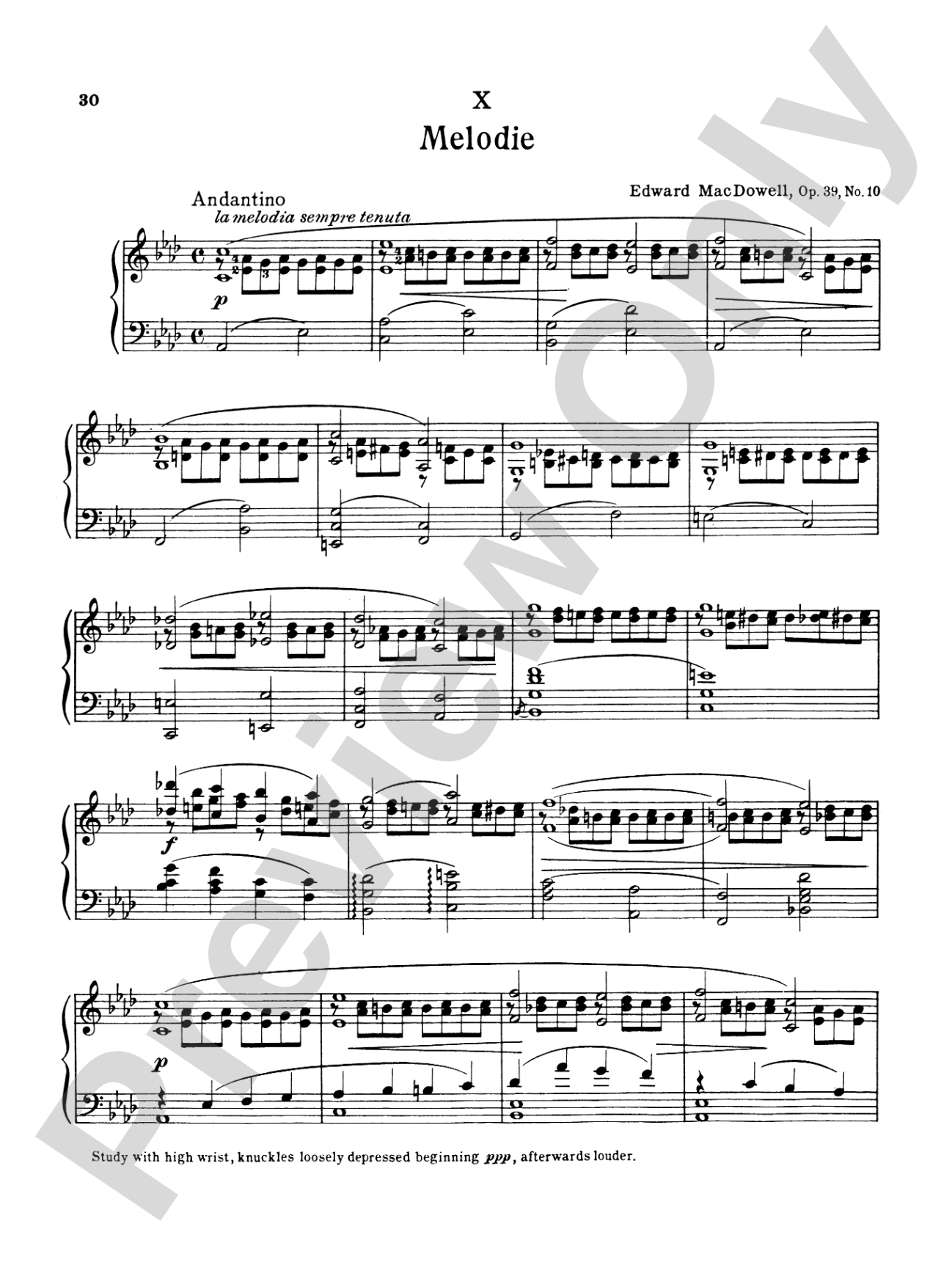 MacDowell: Twelve Etudes, Op. 39