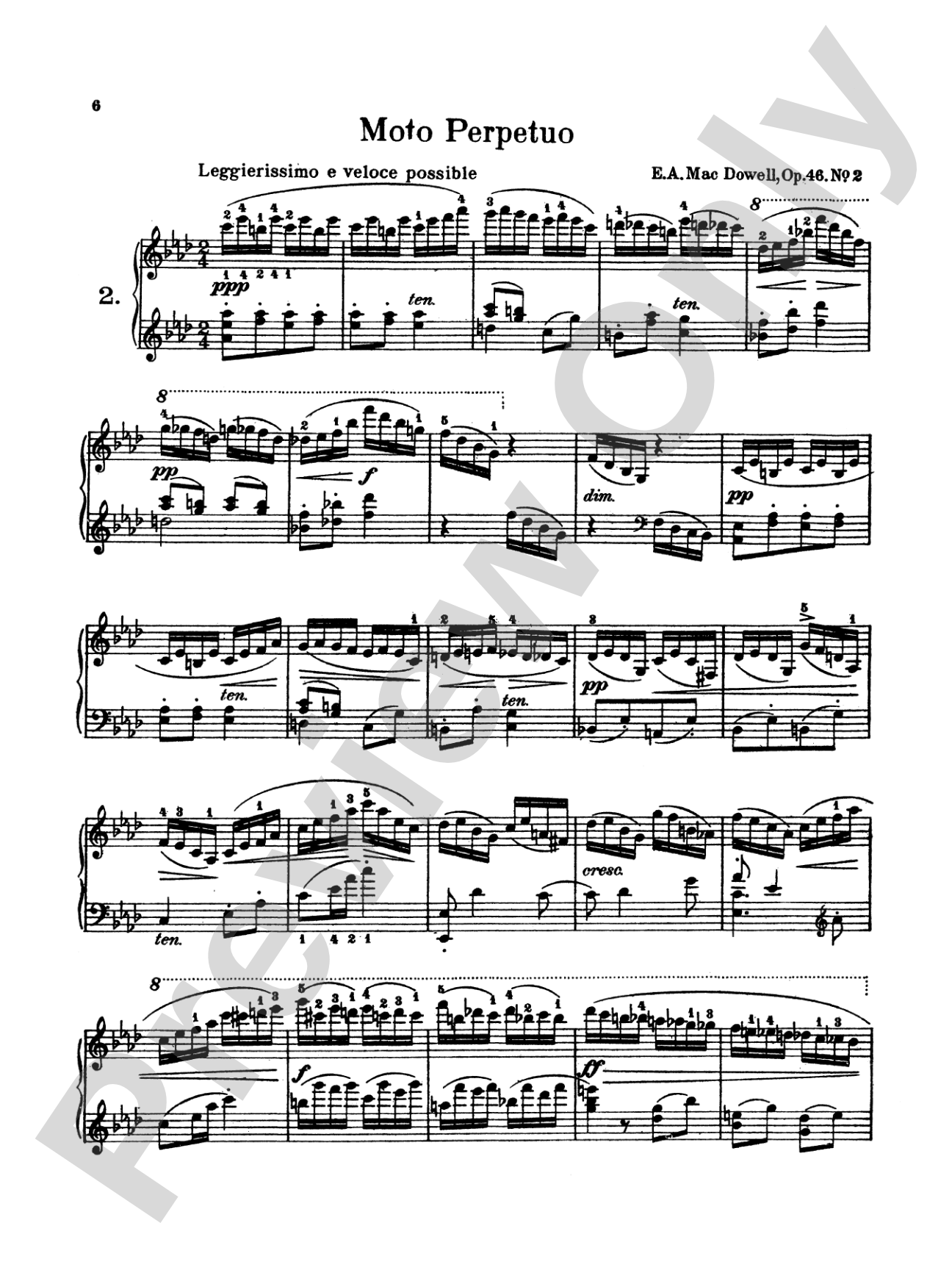 MacDowell: Twelve Virtuoso Studies, Op. 46
