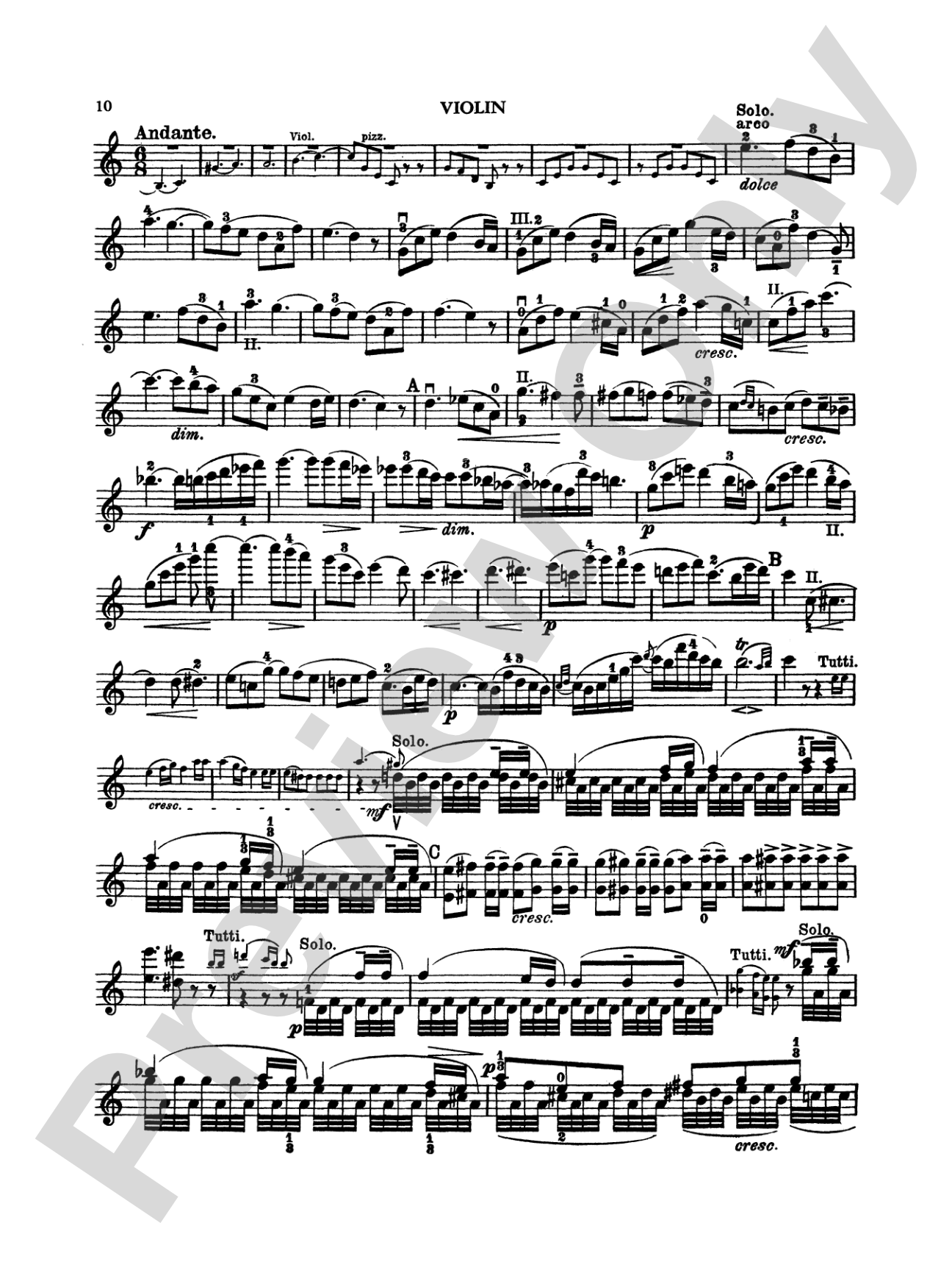 Mendelssohn: Violin Concerto, Op. 64 (Arr. Carl Flesch): Violin Book
