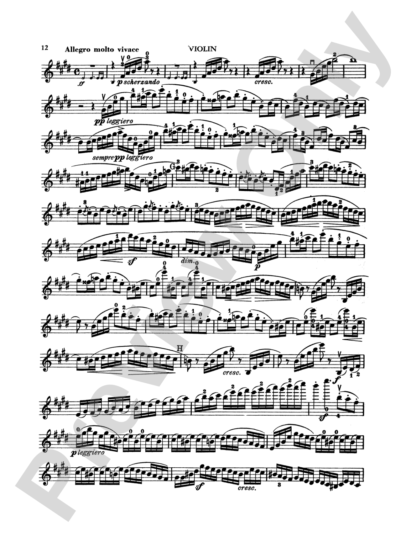 Mendelssohn: Violin Concerto, Op. 64 (Arr. Carl Flesch): Violin Book