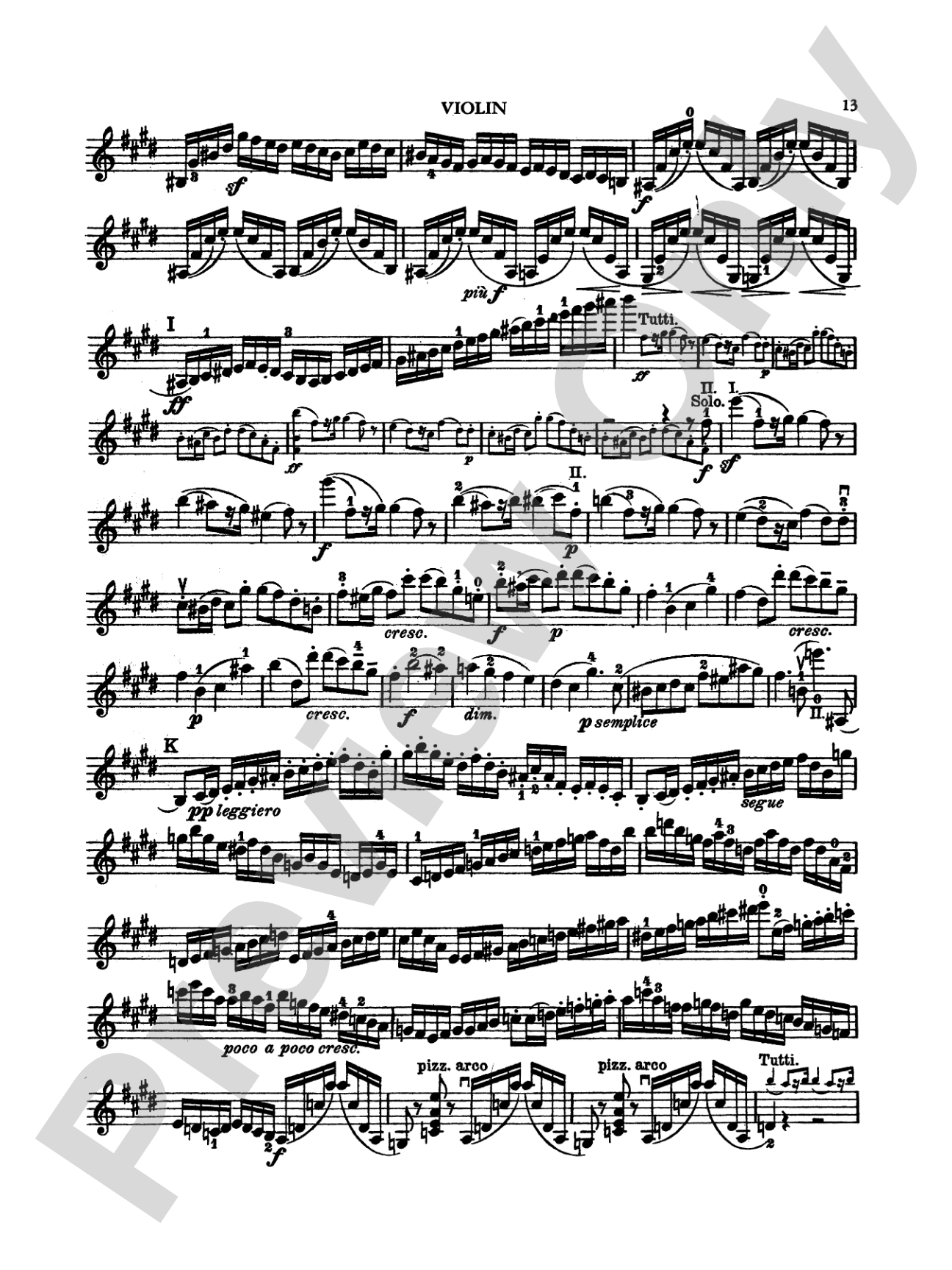 Mendelssohn: Violin Concerto, Op. 64 (Arr. Carl Flesch): Violin Book