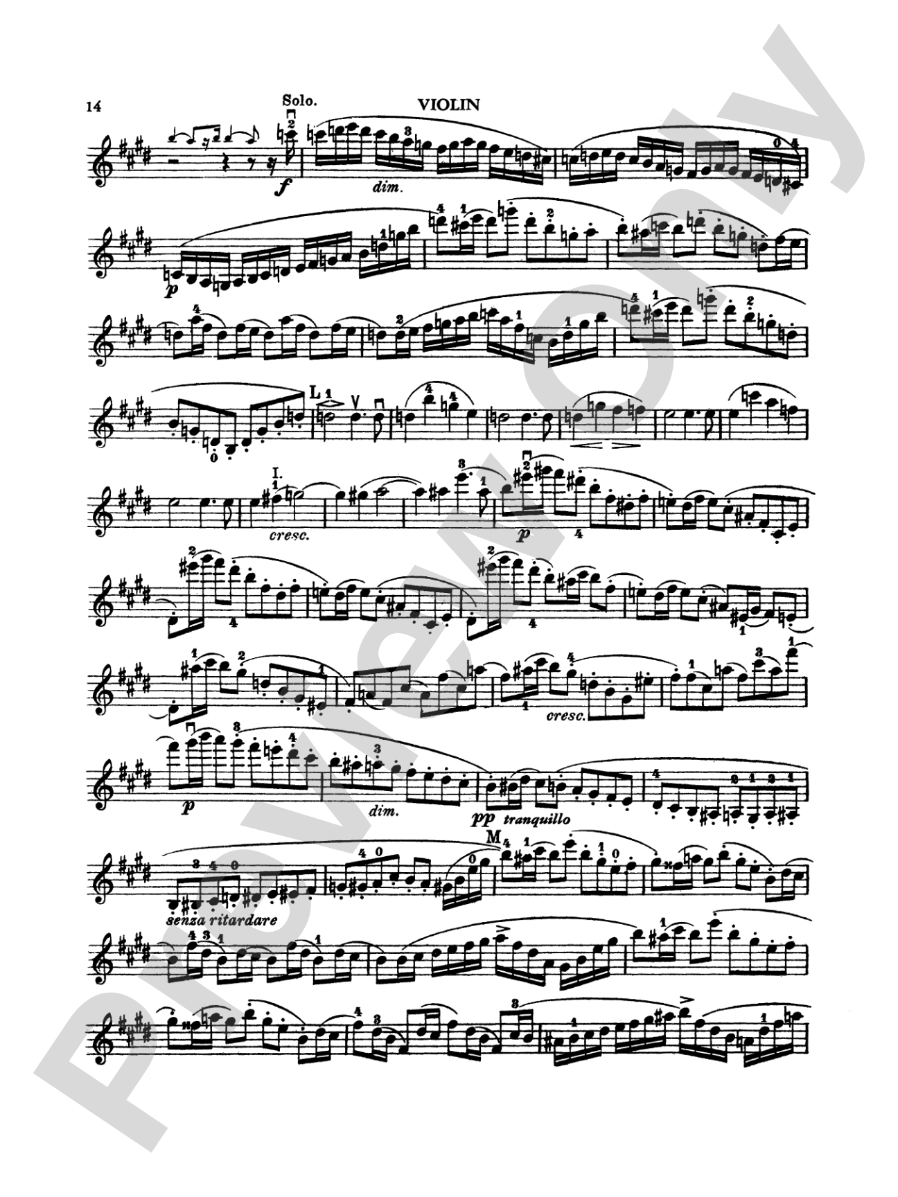 Mendelssohn: Violin Concerto, Op. 64 (Arr. Carl Flesch): Violin Book