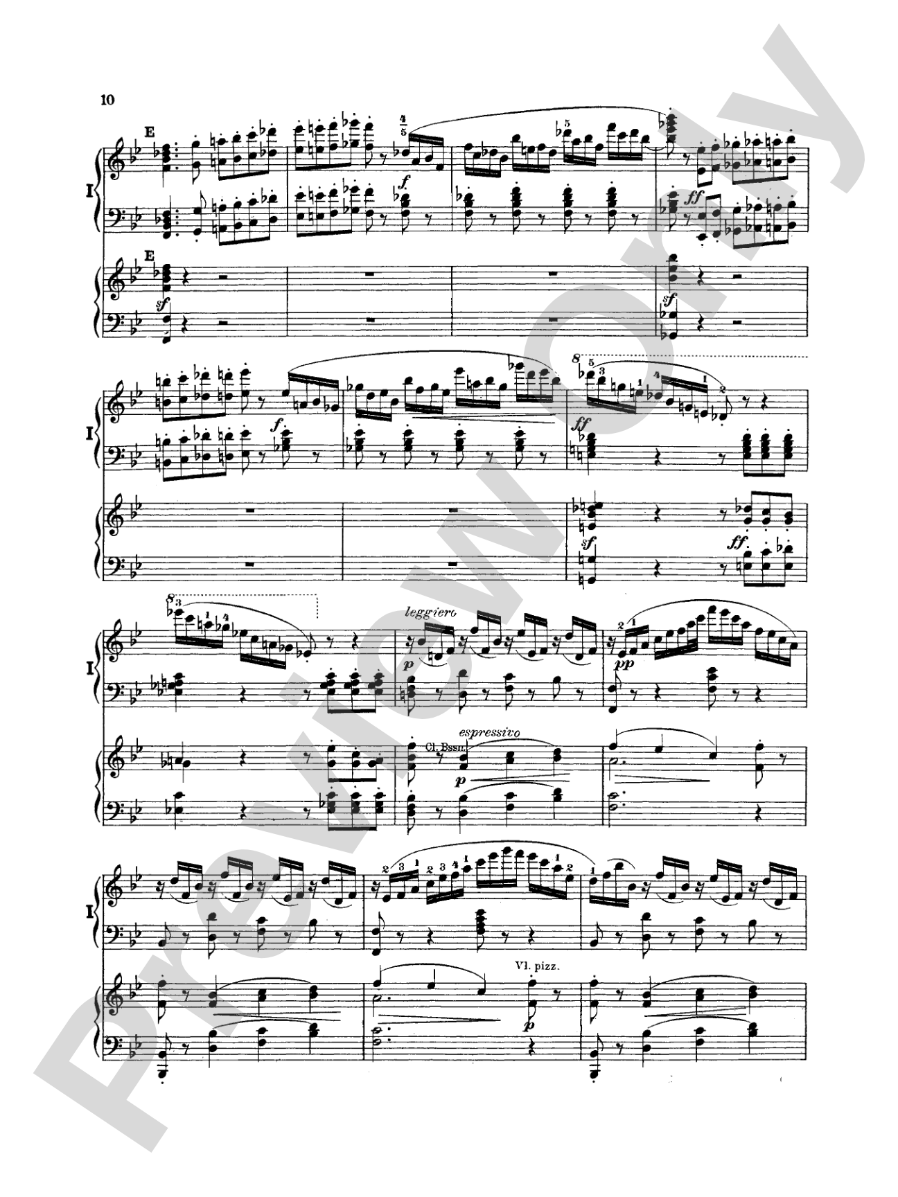 Mendelssohn: Piano Concerto No. 1 in G Minor, Op. 25: Piano Duo (2 Pianos, 4 Hands) Book (2 copies required)
