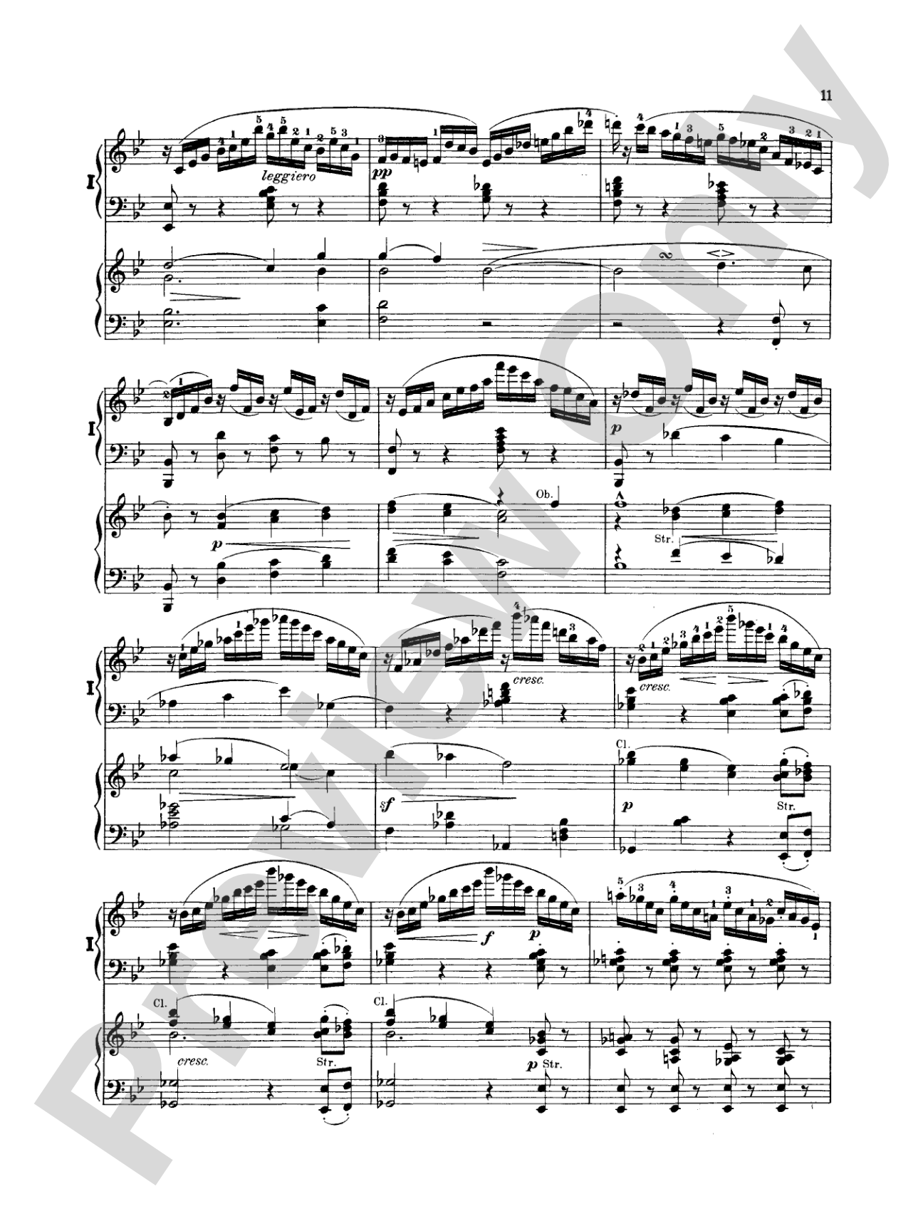 Mendelssohn: Piano Concerto No. 1 in G Minor, Op. 25: Piano Duo (2 Pianos, 4 Hands) Book (2 copies required)