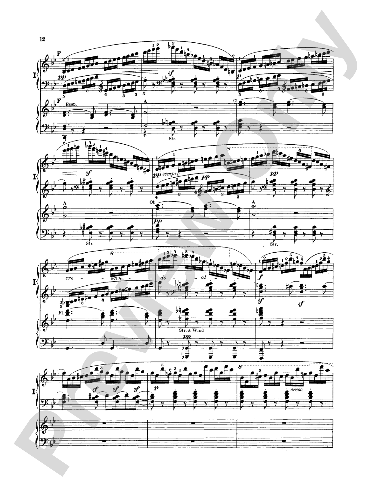 Mendelssohn: Piano Concerto No. 1 in G Minor, Op. 25: Piano Duo (2 Pianos, 4 Hands) Book (2 copies required)