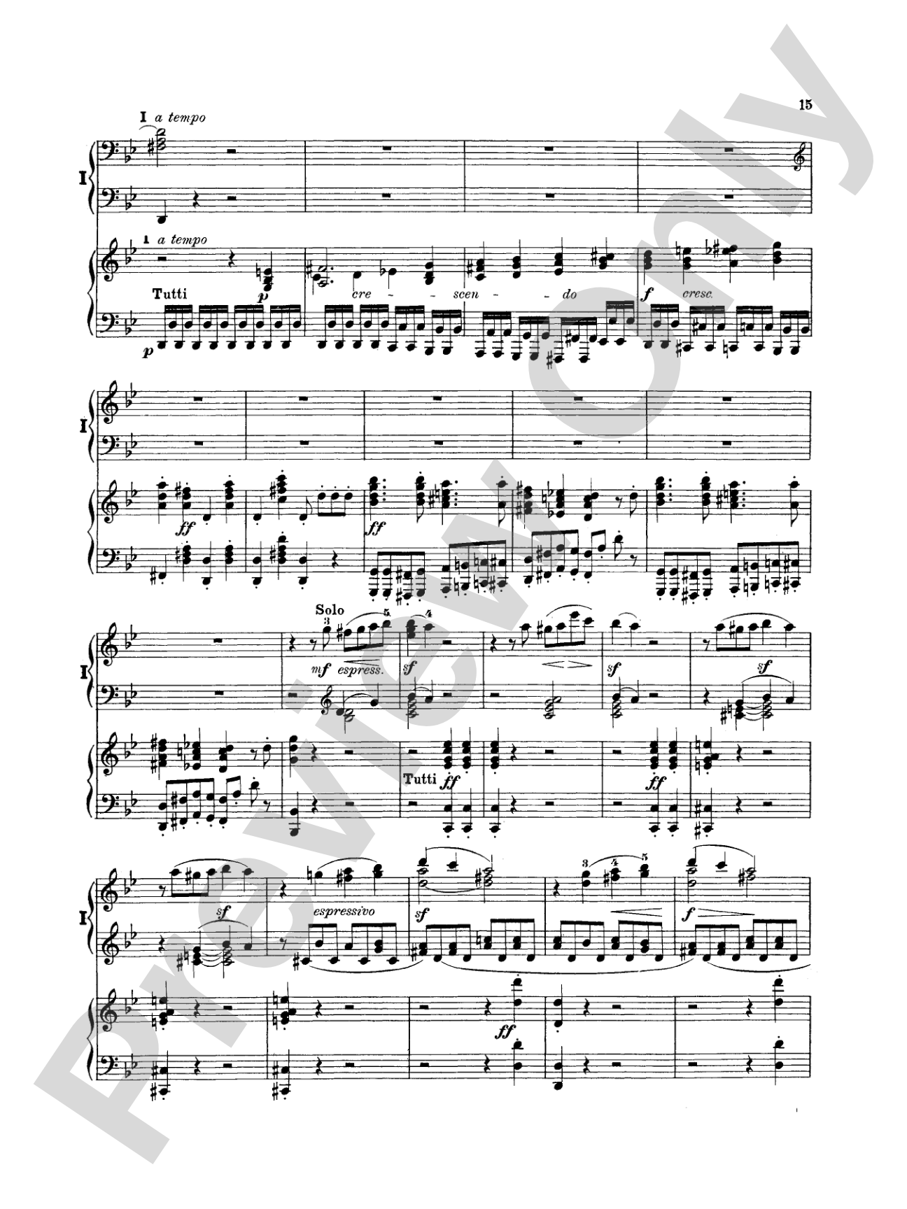 Mendelssohn: Piano Concerto No. 1 in G Minor, Op. 25: Piano Duo (2 Pianos, 4 Hands) Book (2 copies required)