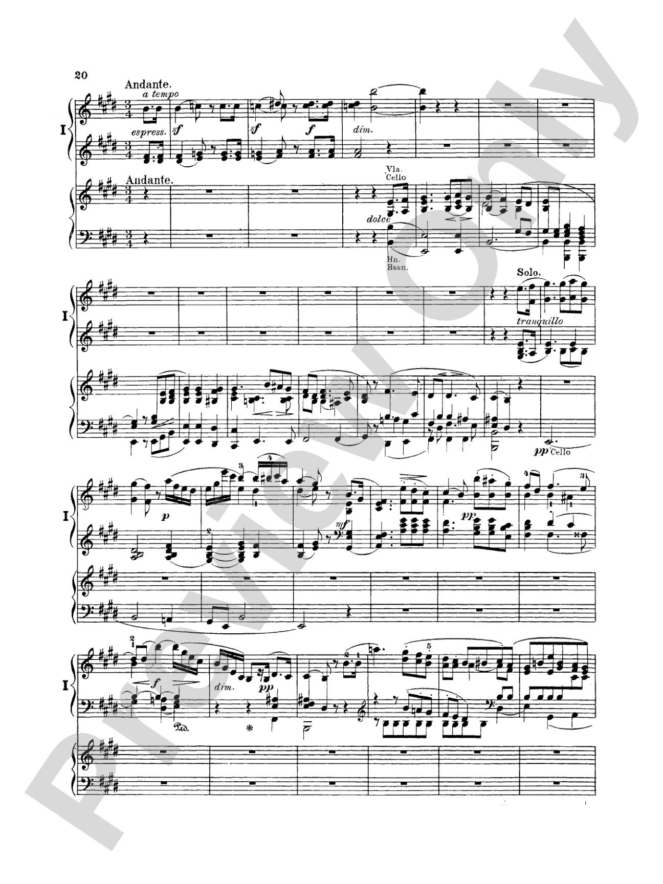 Mendelssohn: Piano Concerto No. 1 in G Minor, Op. 25: Piano Duo (2 Pianos, 4 Hands) Book (2 copies required)