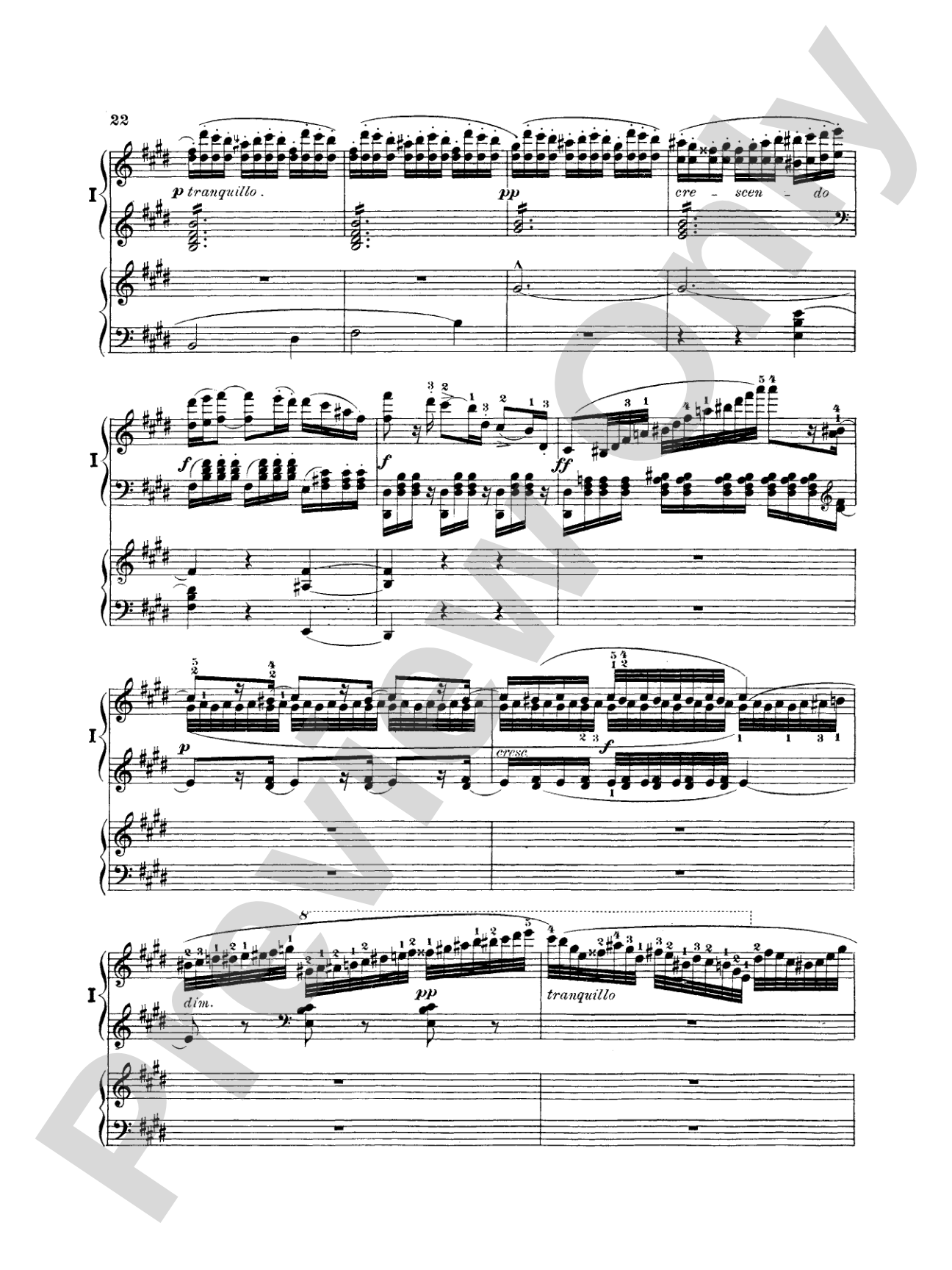 Mendelssohn: Piano Concerto No. 1 in G Minor, Op. 25: Piano Duo (2 Pianos, 4 Hands) Book (2 copies required)