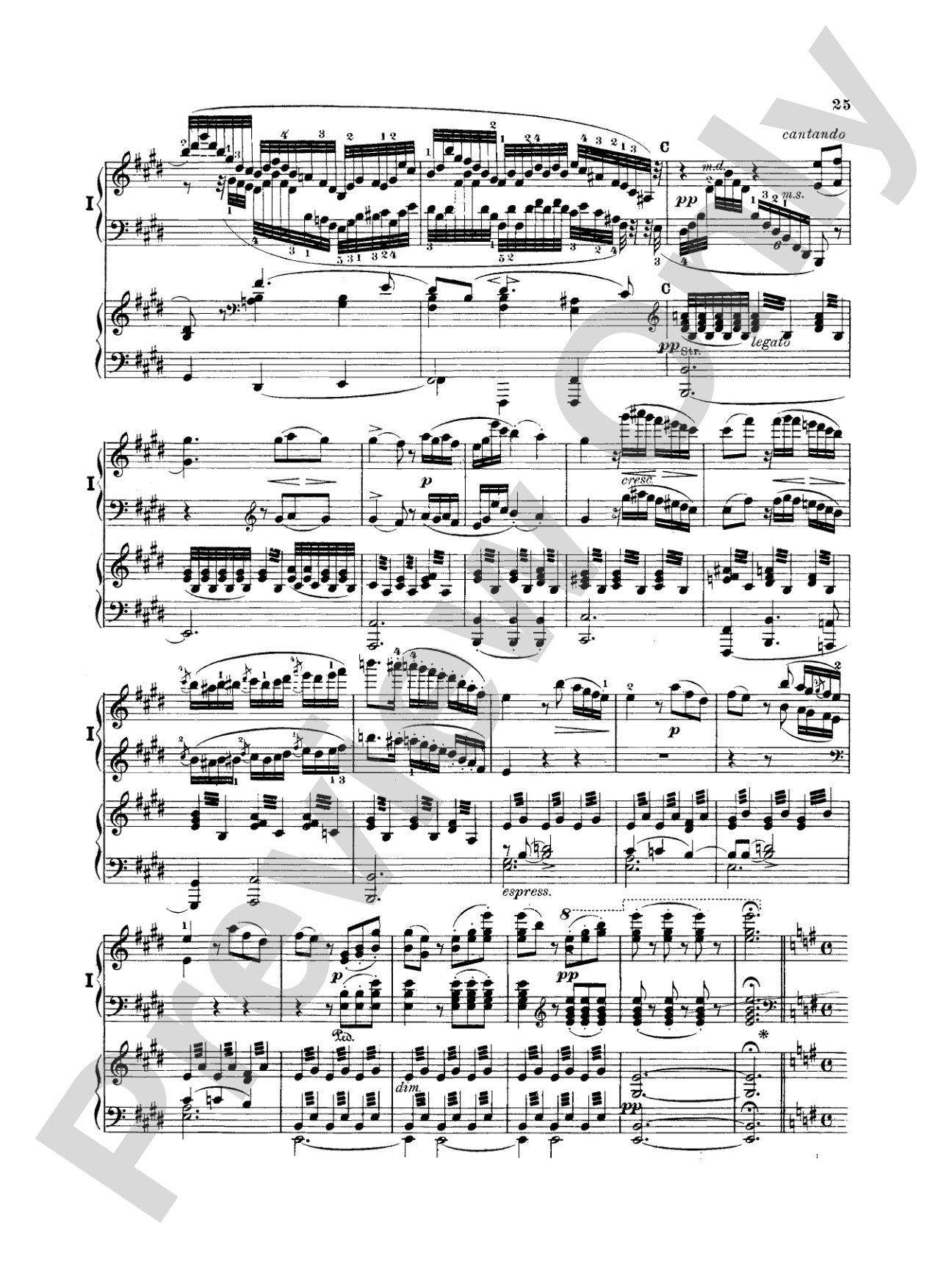 Mendelssohn: Piano Concerto No. 1 in G Minor, Op. 25: Piano Duo (2 Pianos, 4 Hands) Book (2 copies required)