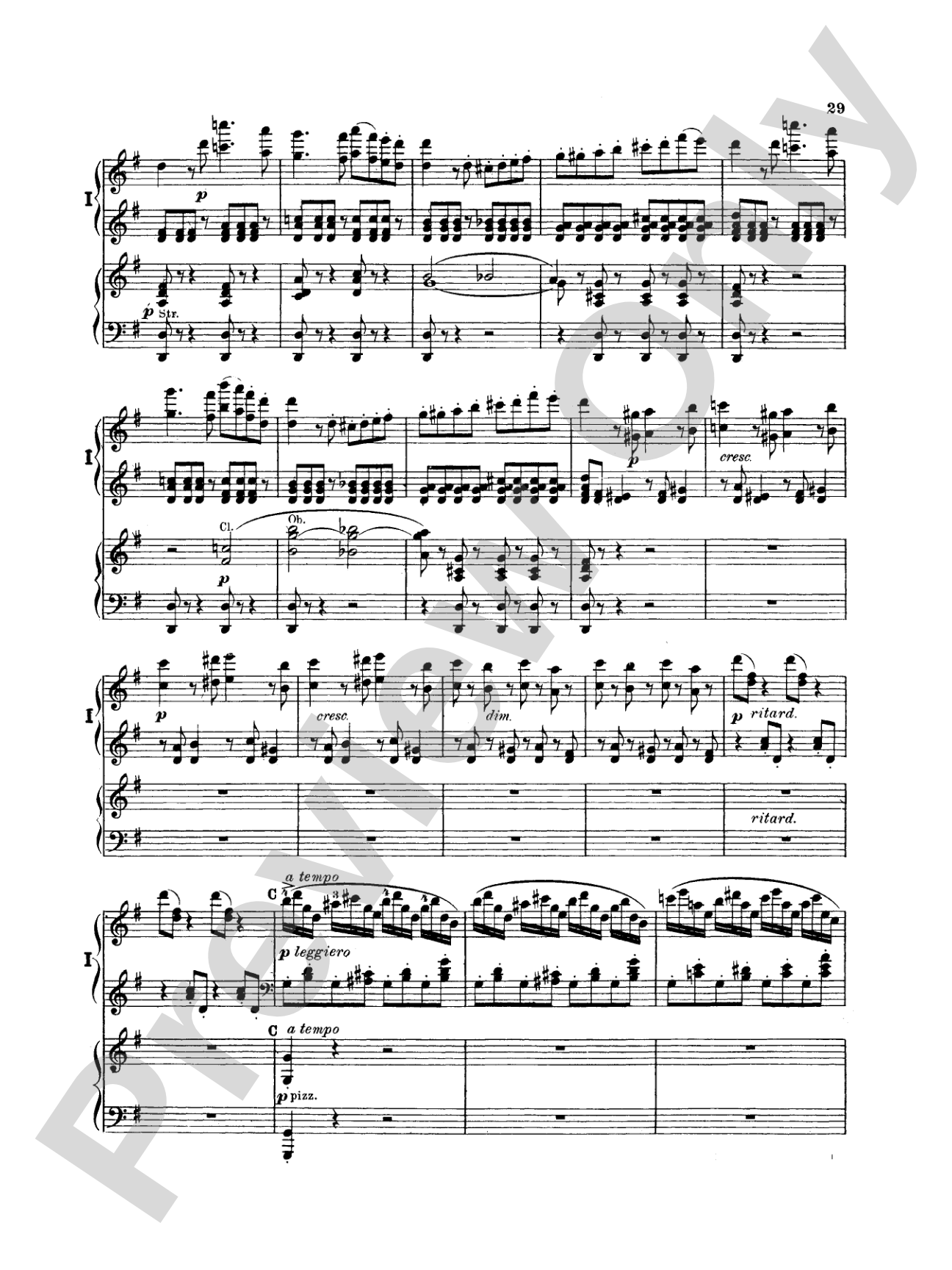 Mendelssohn: Piano Concerto No. 1 in G Minor, Op. 25: Piano Duo (2 Pianos, 4 Hands) Book (2 copies required)