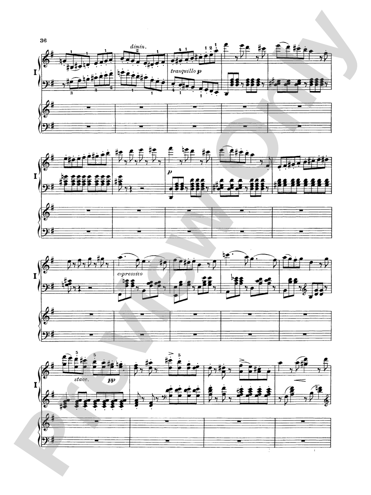 Mendelssohn: Piano Concerto No. 1 in G Minor, Op. 25: Piano Duo (2 Pianos, 4 Hands) Book (2 copies required)