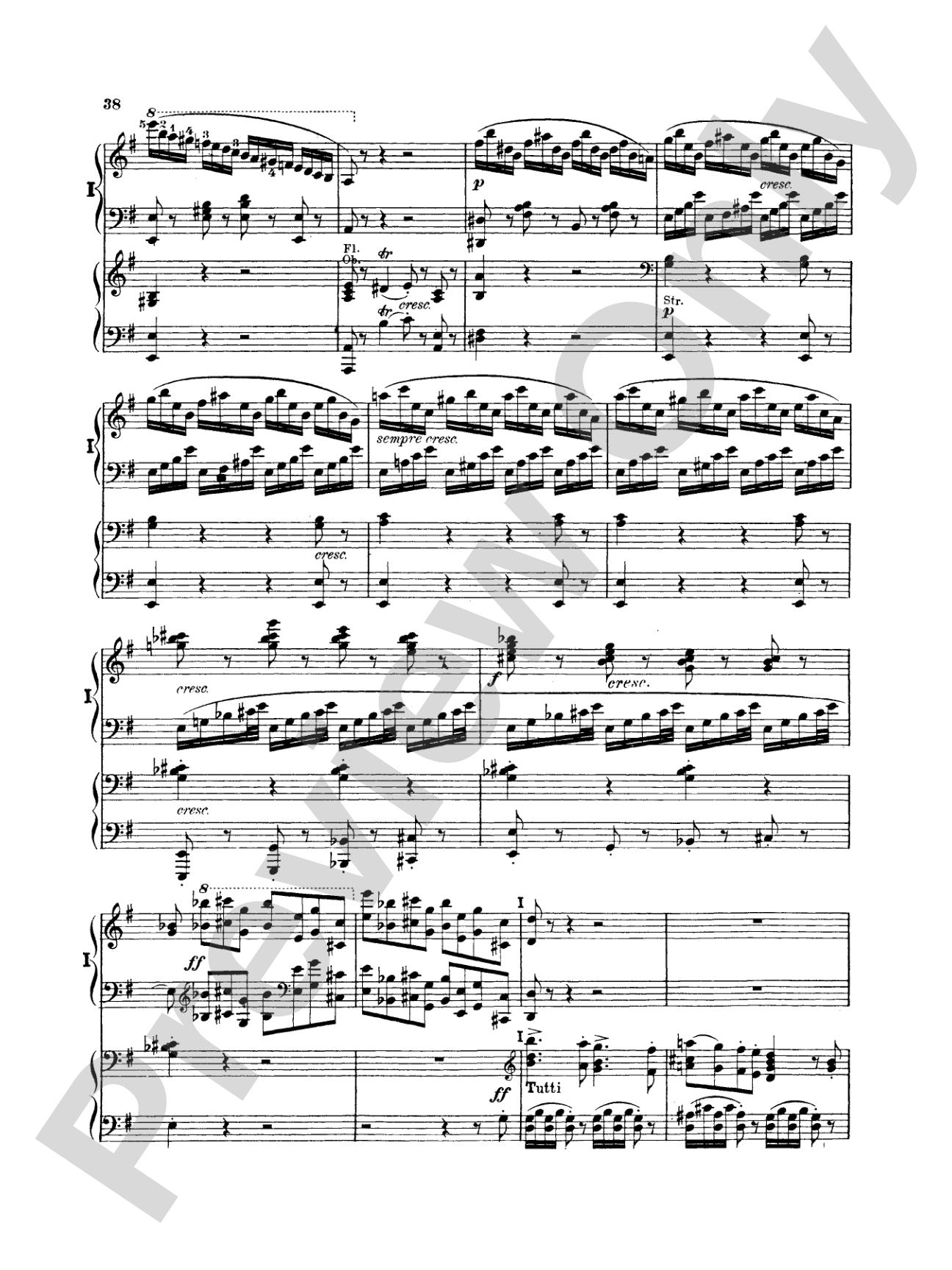 Mendelssohn: Piano Concerto No. 1 in G Minor, Op. 25: Piano Duo (2 Pianos, 4 Hands) Book (2 copies required)
