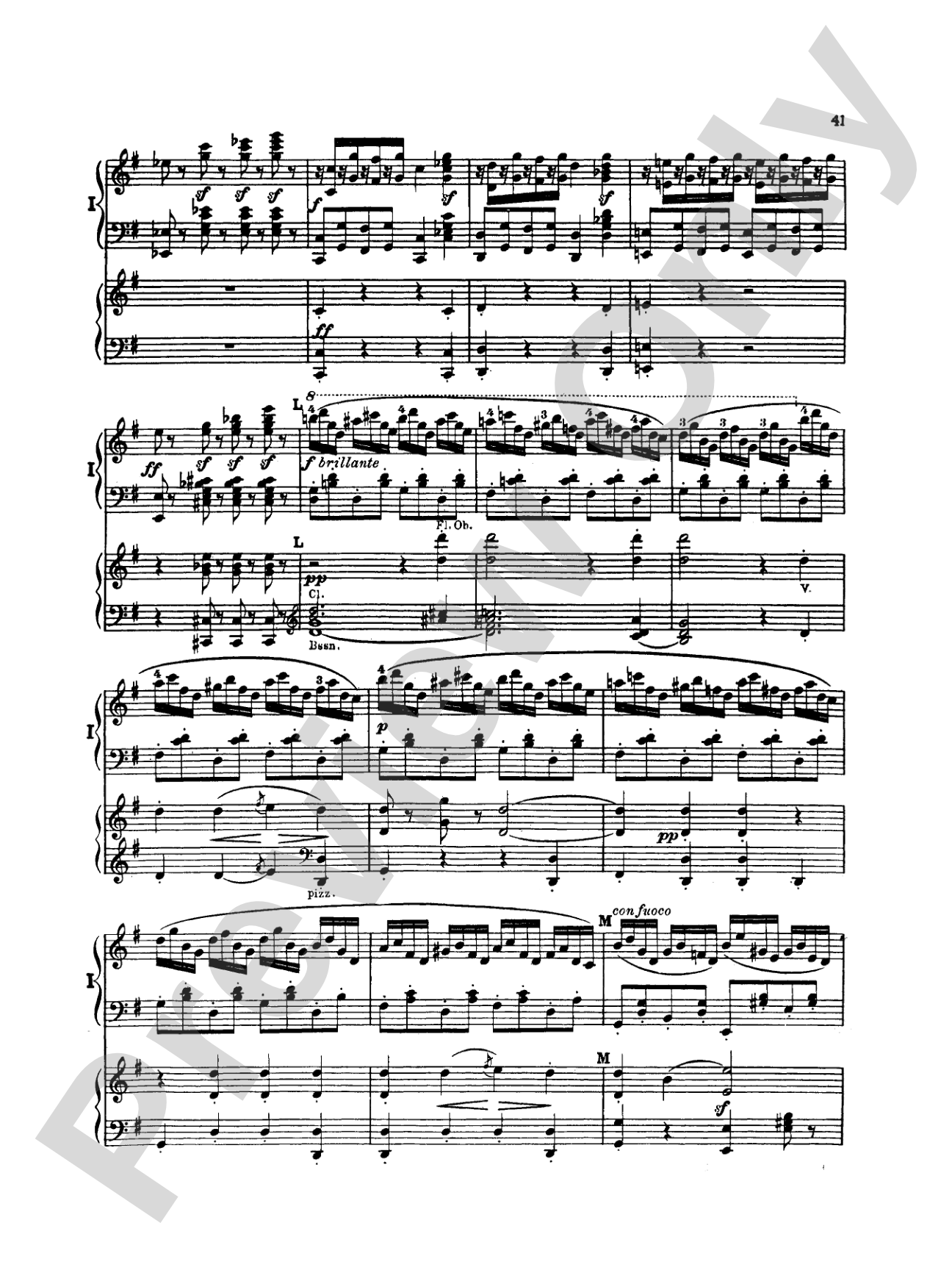 Mendelssohn: Piano Concerto No. 1 in G Minor, Op. 25: Piano Duo (2 Pianos, 4 Hands) Book (2 copies required)
