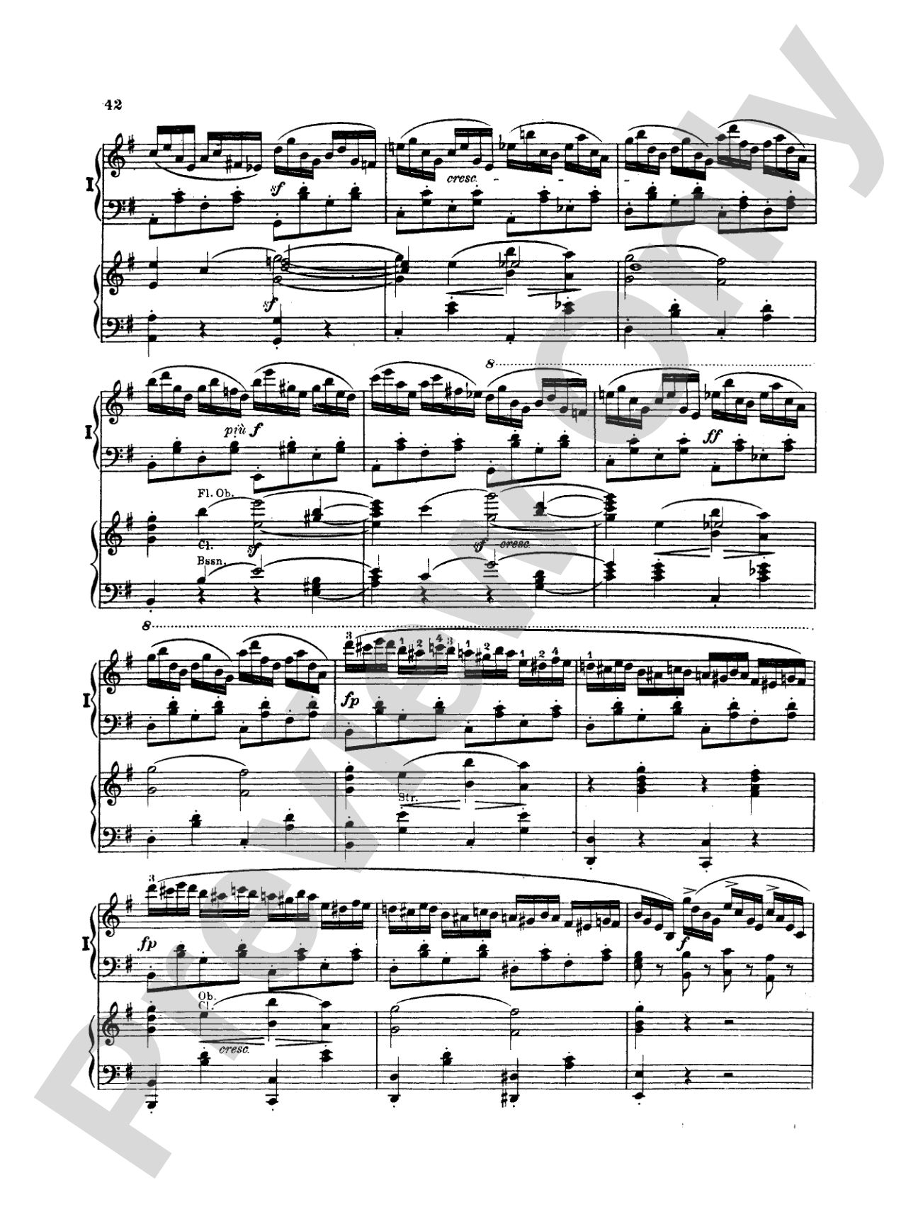 Mendelssohn: Piano Concerto No. 1 in G Minor, Op. 25: Piano Duo (2 Pianos, 4 Hands) Book (2 copies required)
