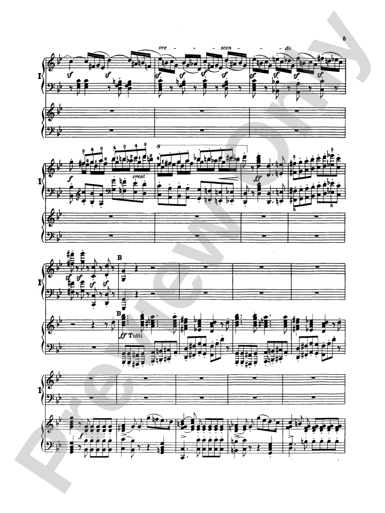 Mendelssohn: Piano Concerto No. 1 in G Minor, Op. 25: Piano Duo (2 Pianos, 4 Hands) Book (2 copies required)