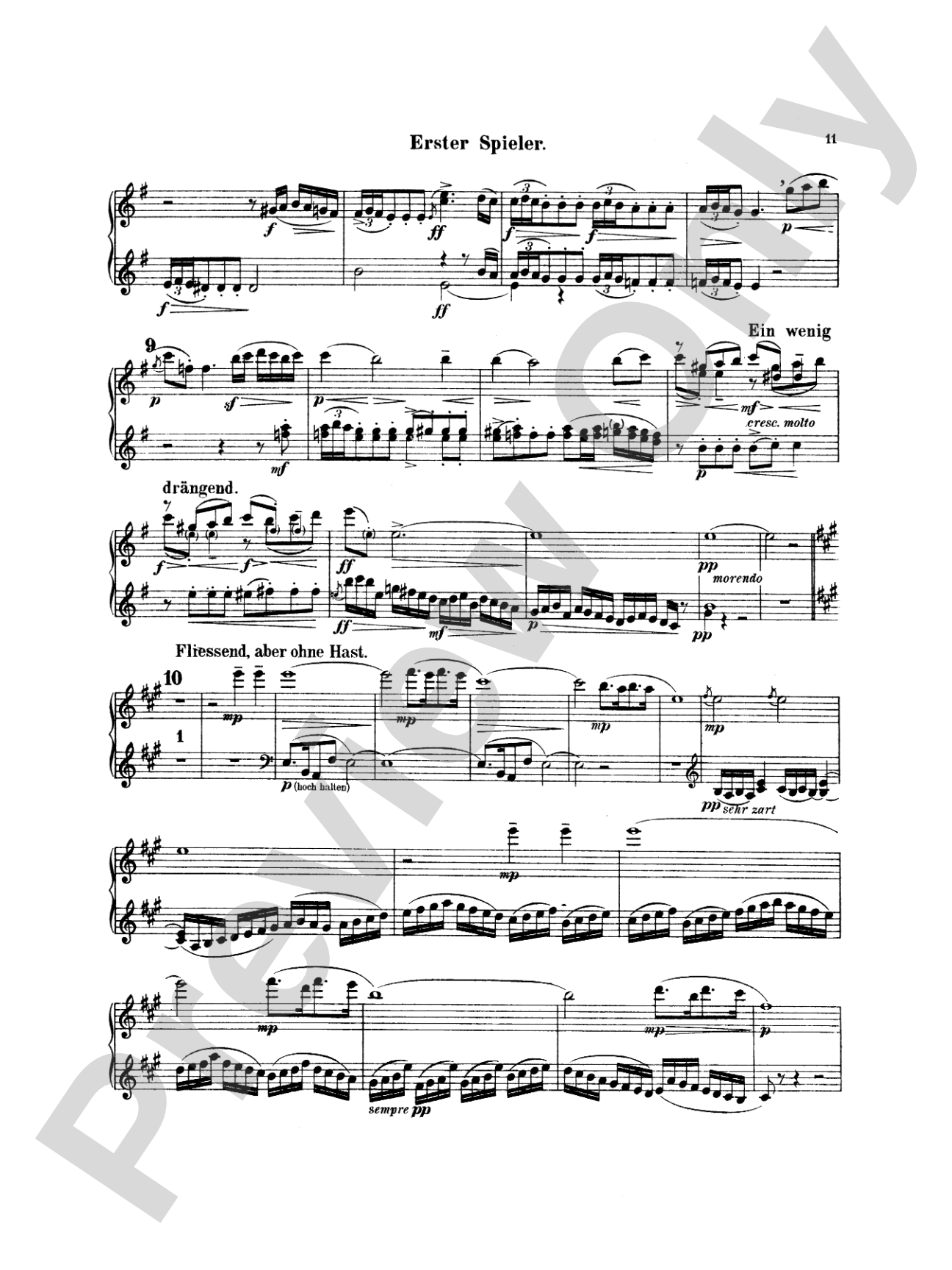 Mahler: Symphony No. 4, in G Major: Piano Duet (1 Piano, 4 Hands) Book