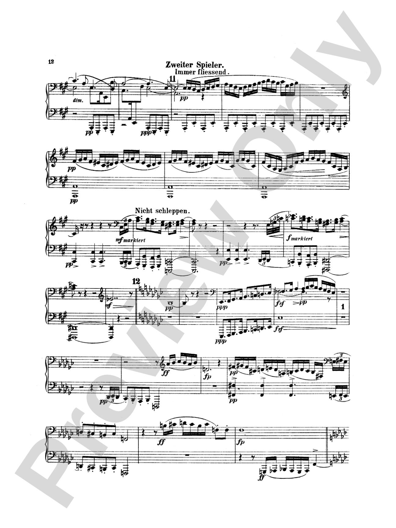 Mahler: Symphony No. 4, in G Major: Piano Duet (1 Piano, 4 Hands) Book