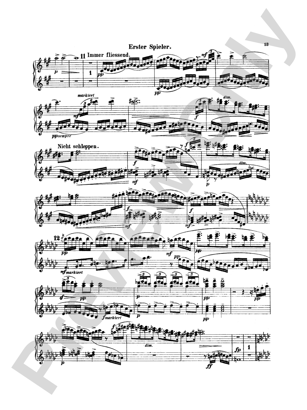 Mahler: Symphony No. 4, in G Major: Piano Duet (1 Piano, 4 Hands) Book