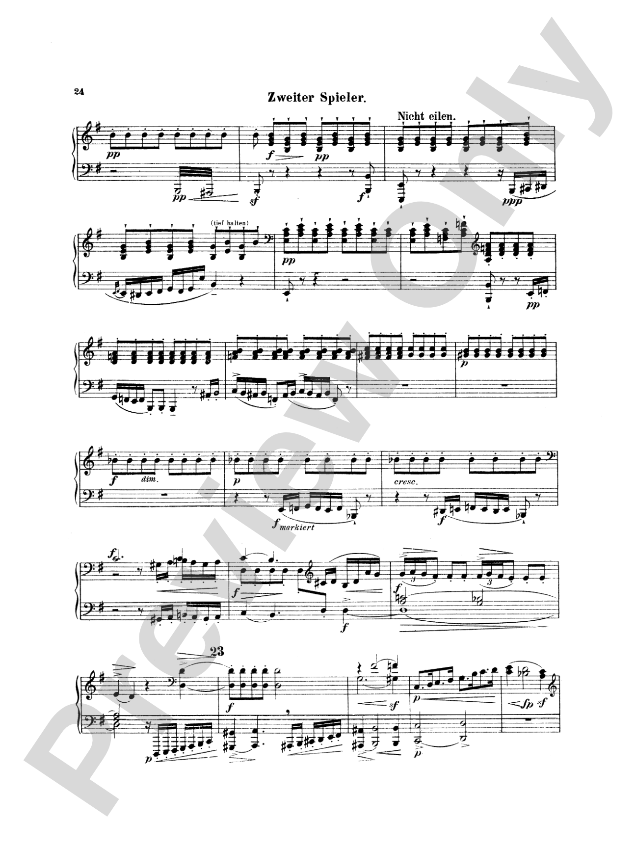 Mahler: Symphony No. 4, in G Major: Piano Duet (1 Piano, 4 Hands) Book