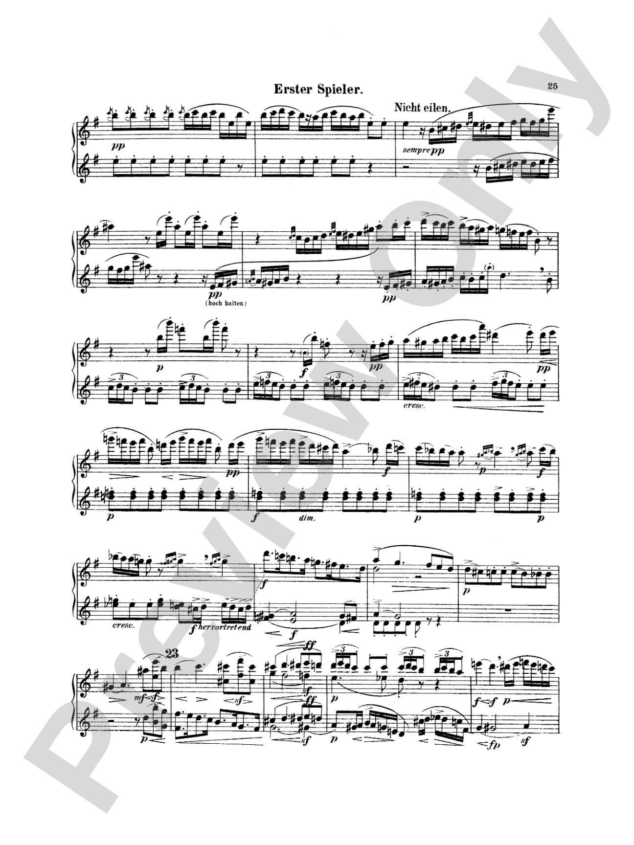 Mahler: Symphony No. 4, in G Major: Piano Duet (1 Piano, 4 Hands) Book