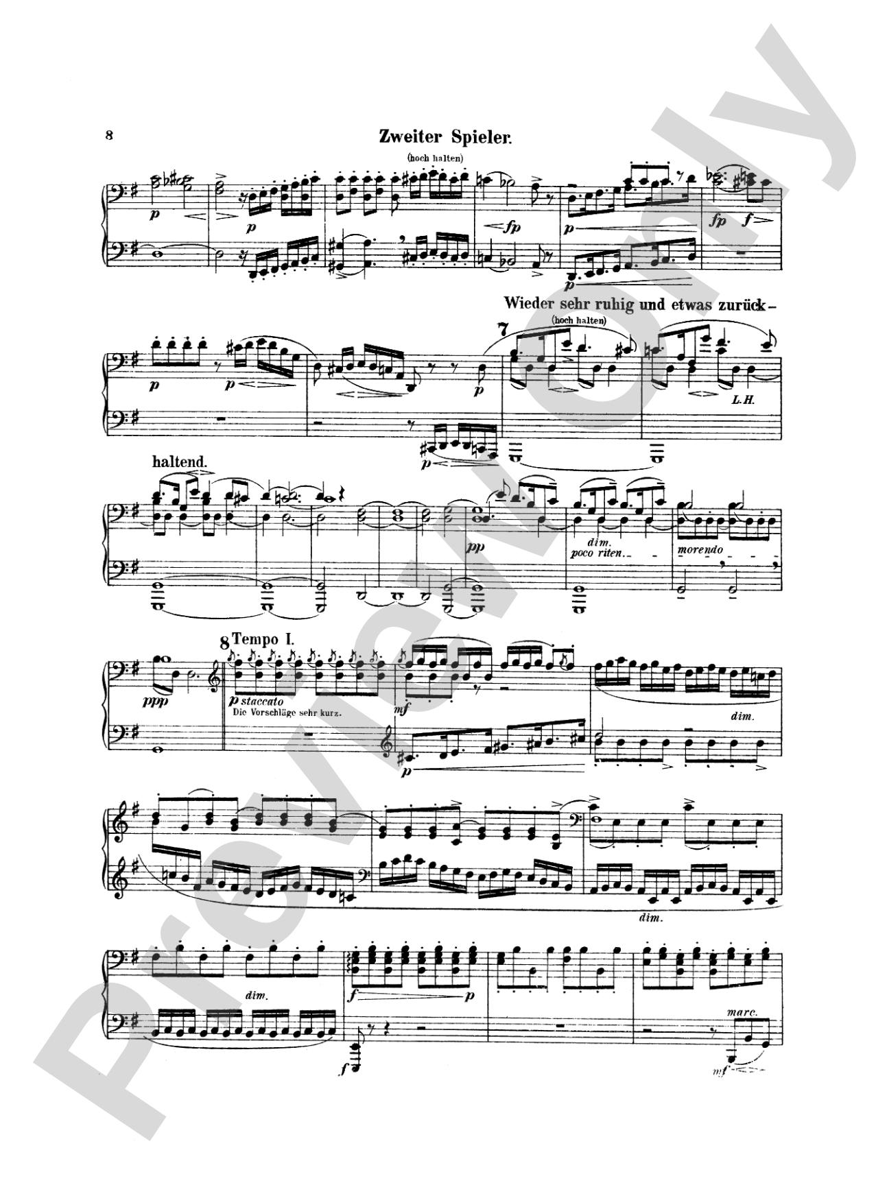 Mahler: Symphony No. 4, in G Major: Piano Duet (1 Piano, 4 Hands) Book