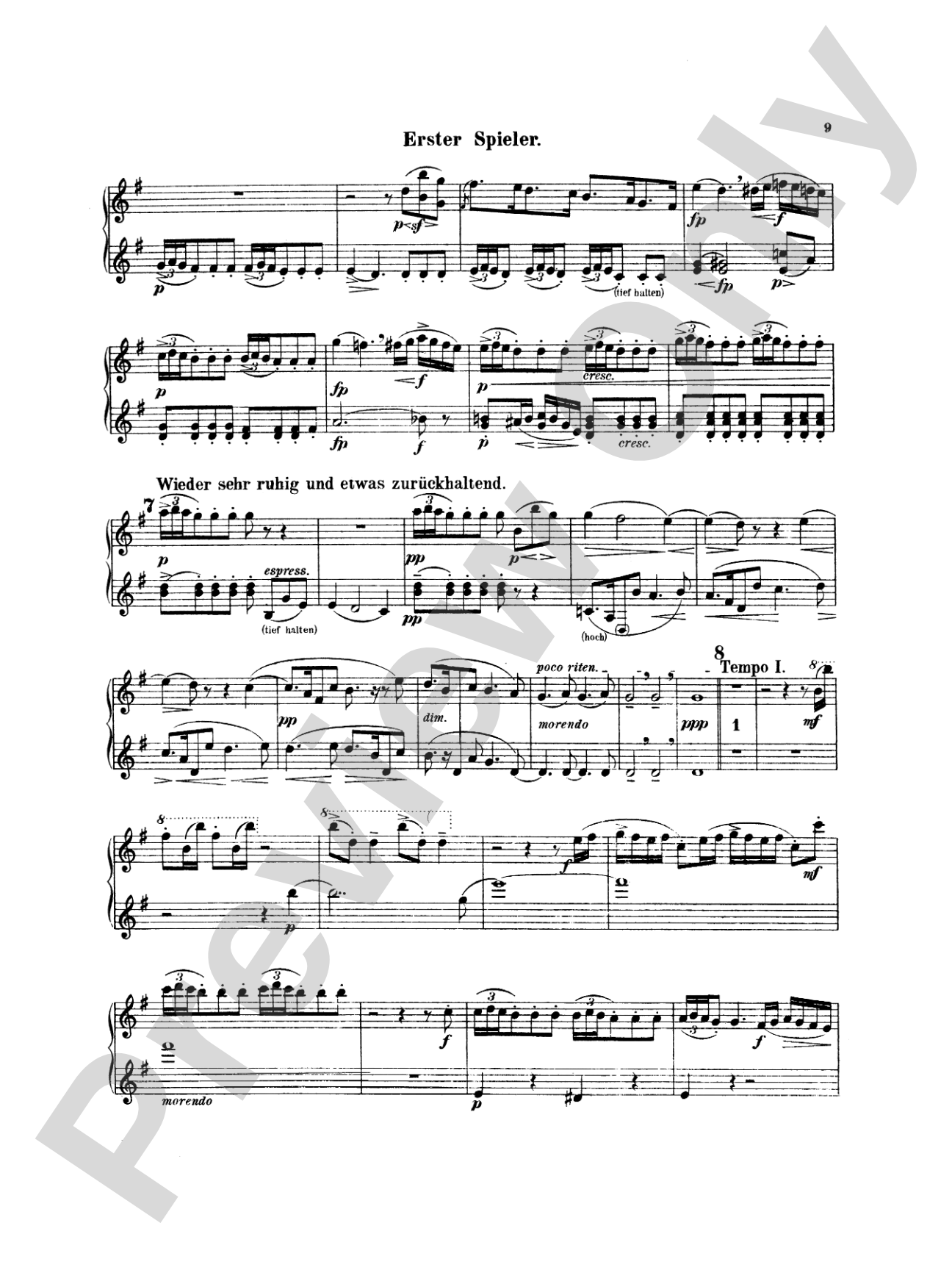 Mahler: Symphony No. 4, in G Major: Piano Duet (1 Piano, 4 Hands) Book