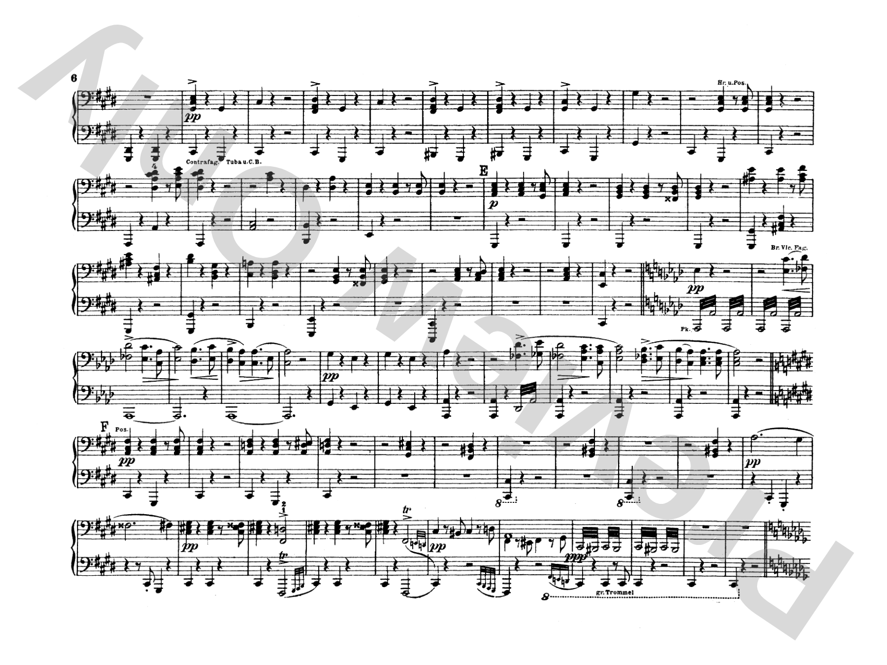 Mahler: Symphony No. 5, in E Major: Piano Duet (1 Piano, 4 Hands) Comb Bound Book